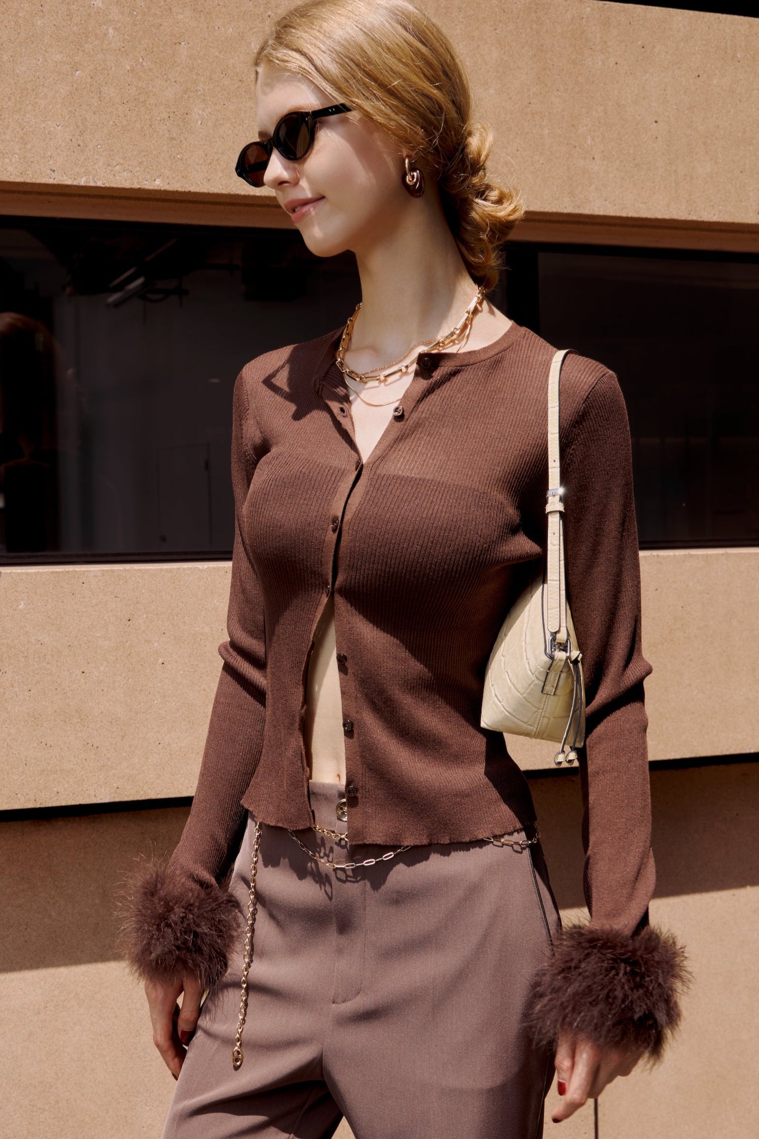 2way Real Feather Knit