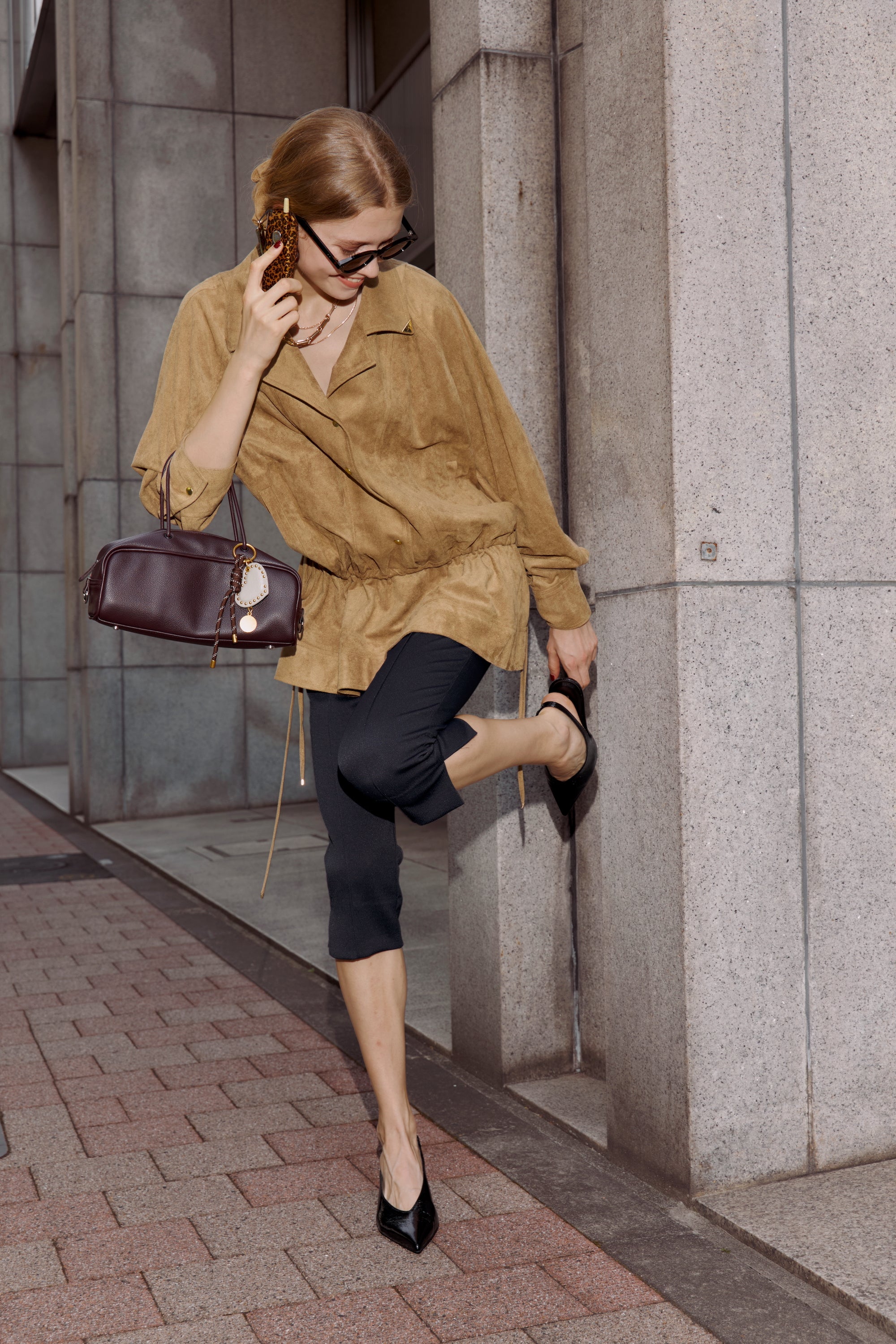 Fake Suede tunic × Shushu
