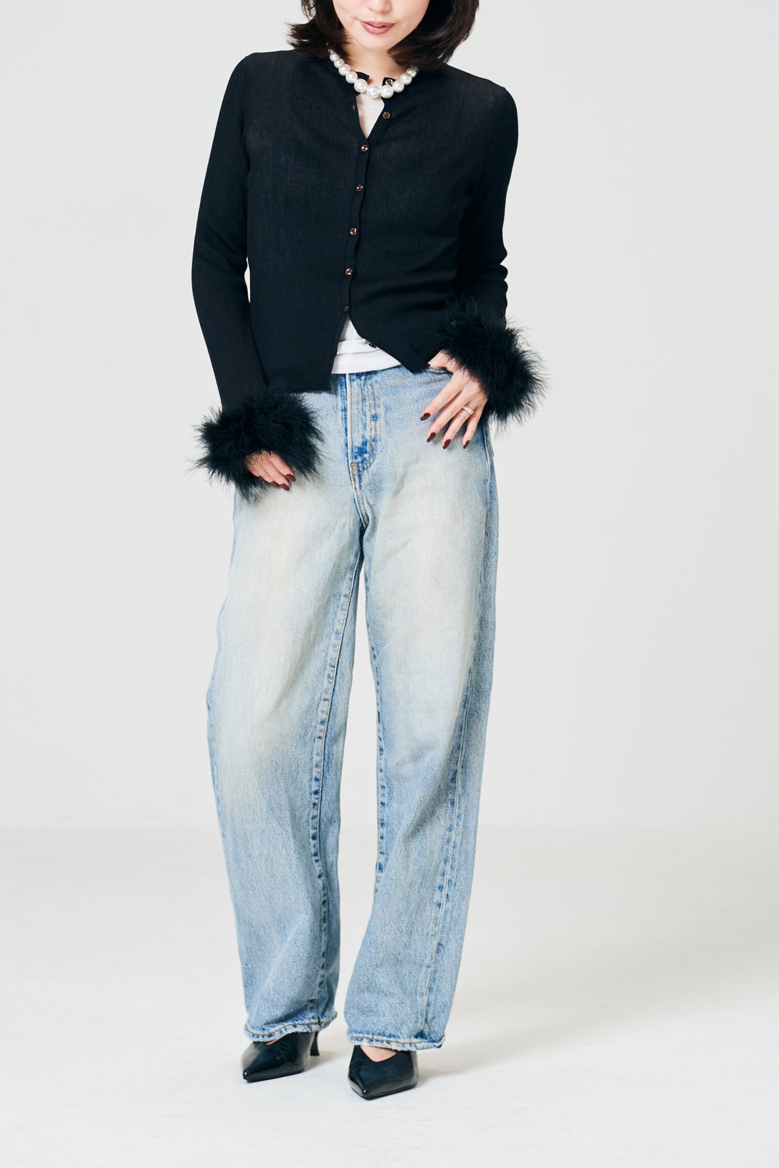 2way Real Feather Knit