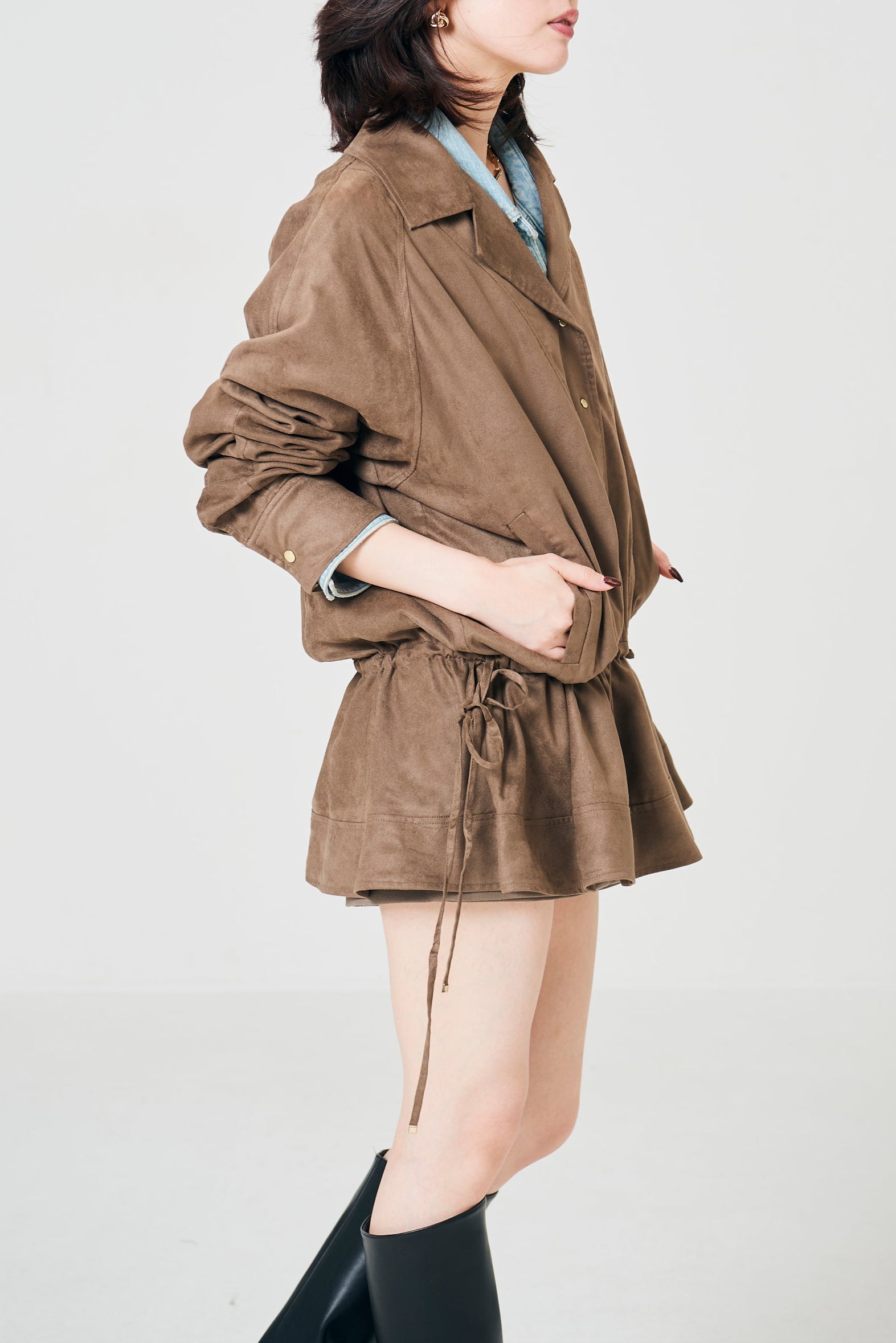 Fake Suede tunic × Shushu