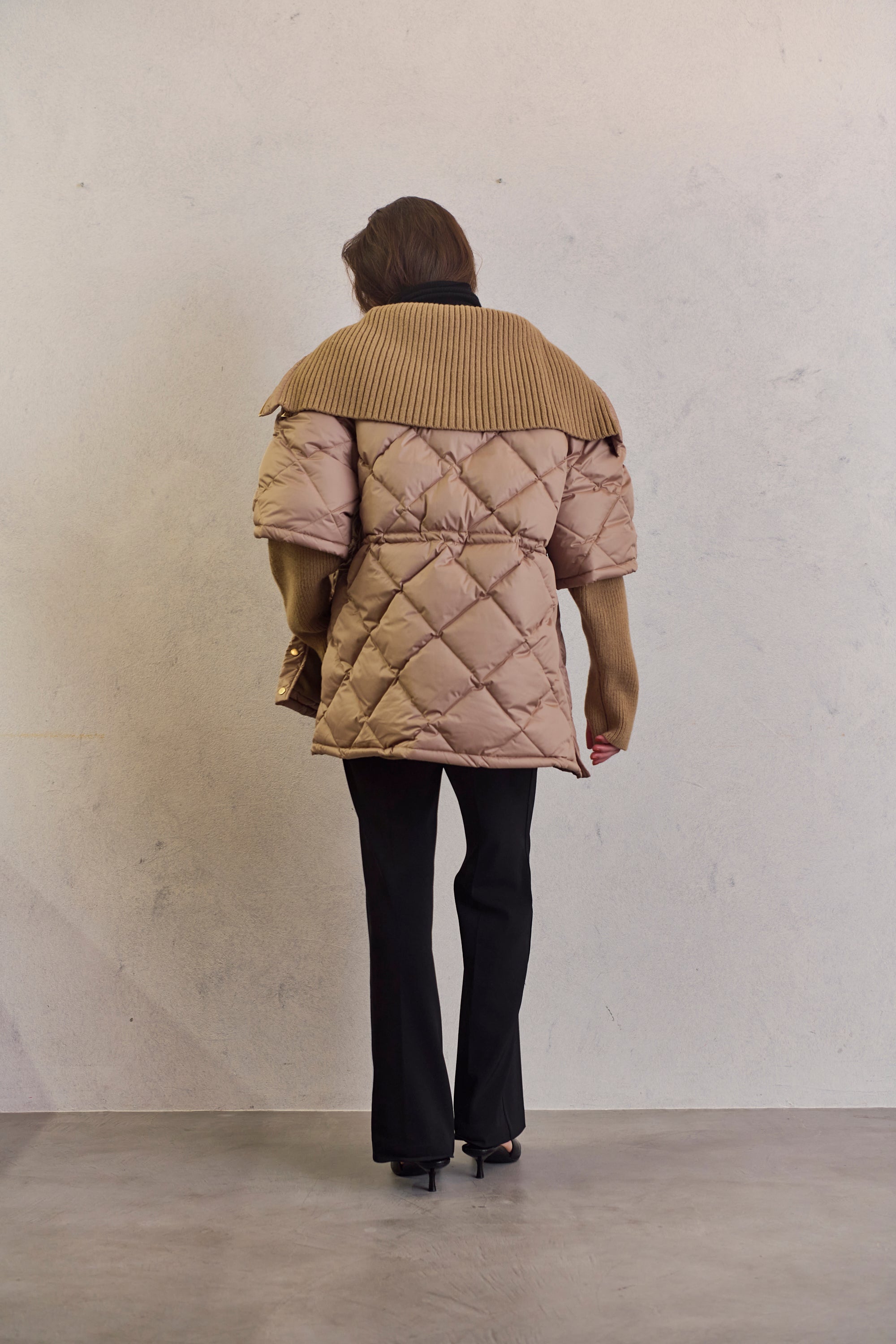 2WAY quilted down jacket