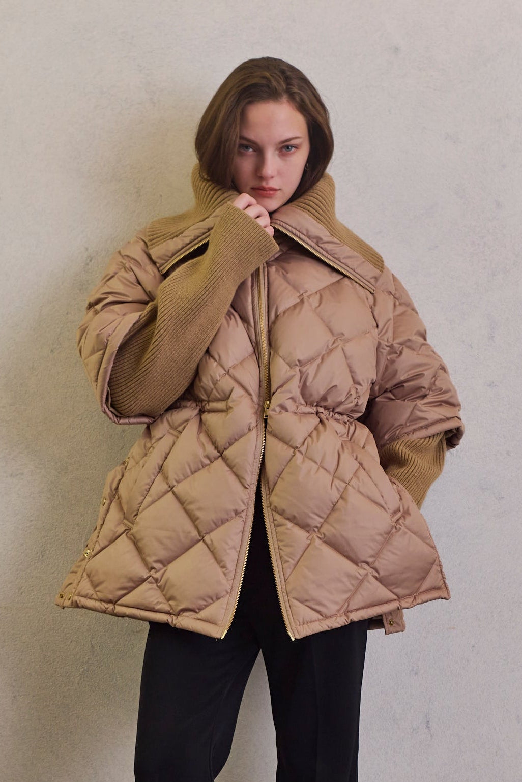 2WAY quilted down jacket