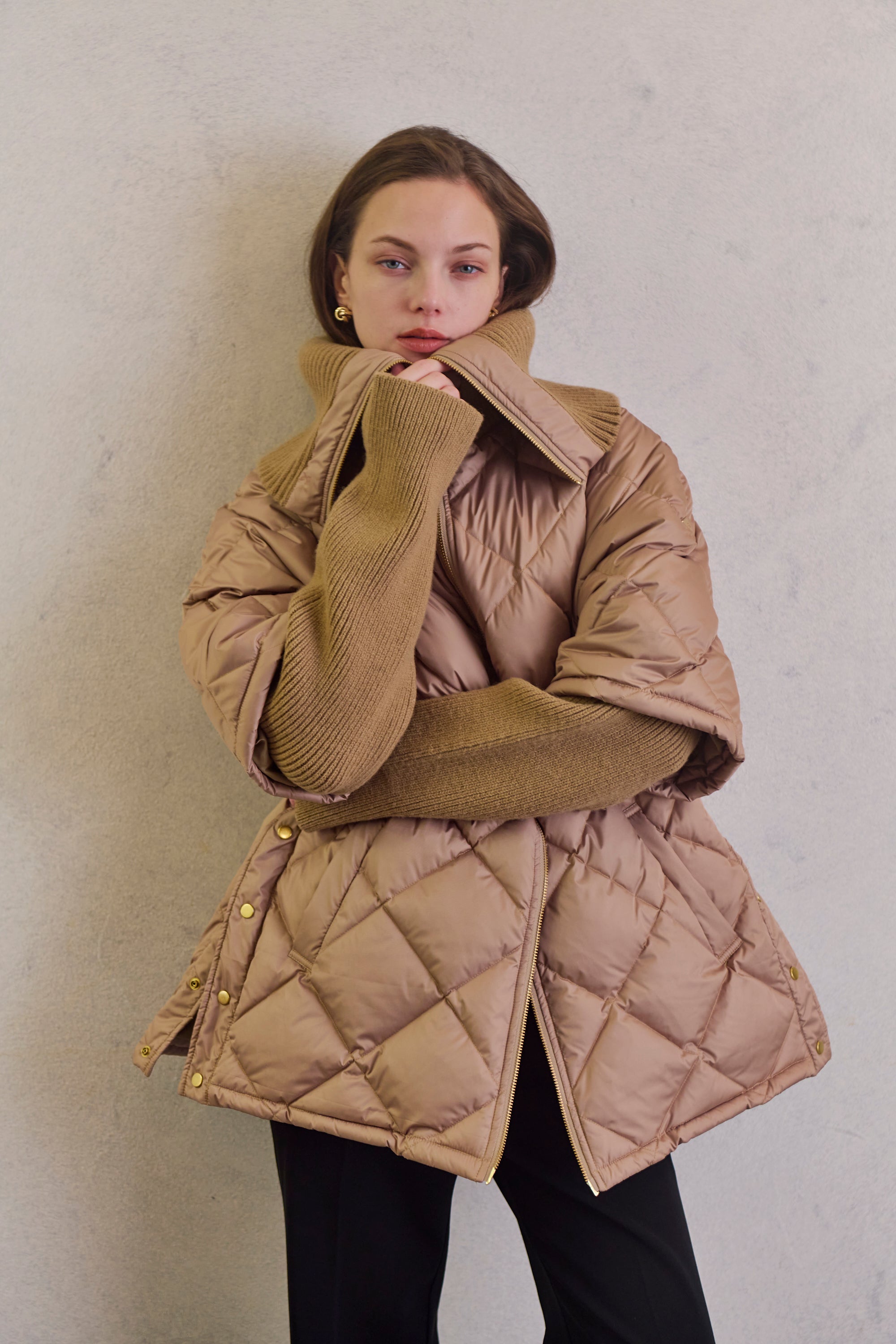 2WAY quilted down jacket