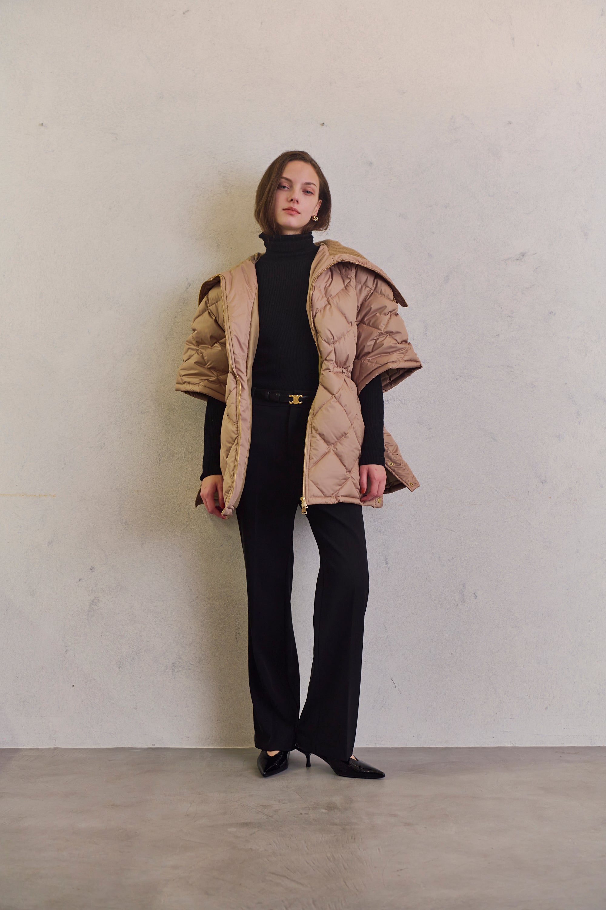 2WAY quilted down jacket