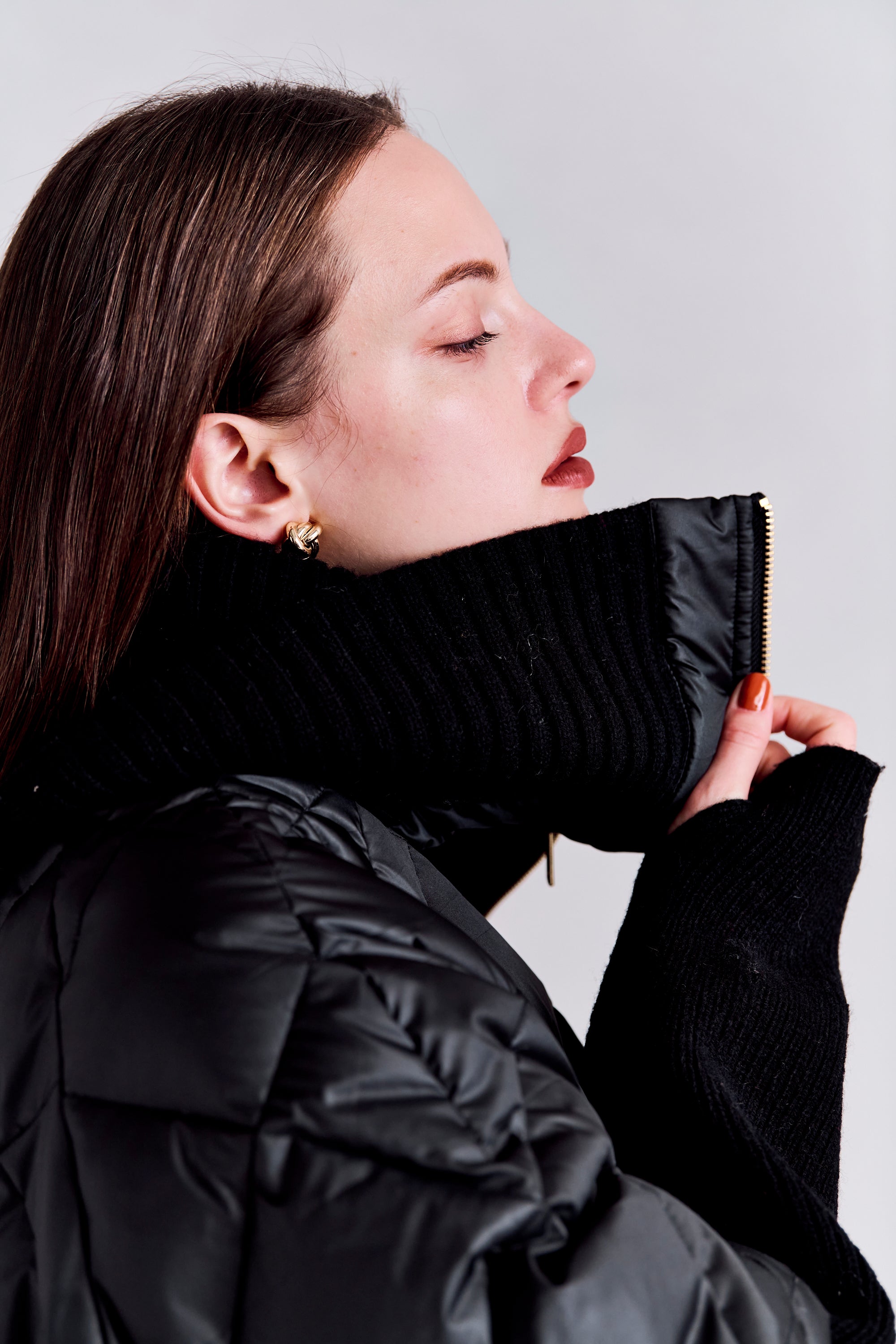 2WAY quilted down jacket