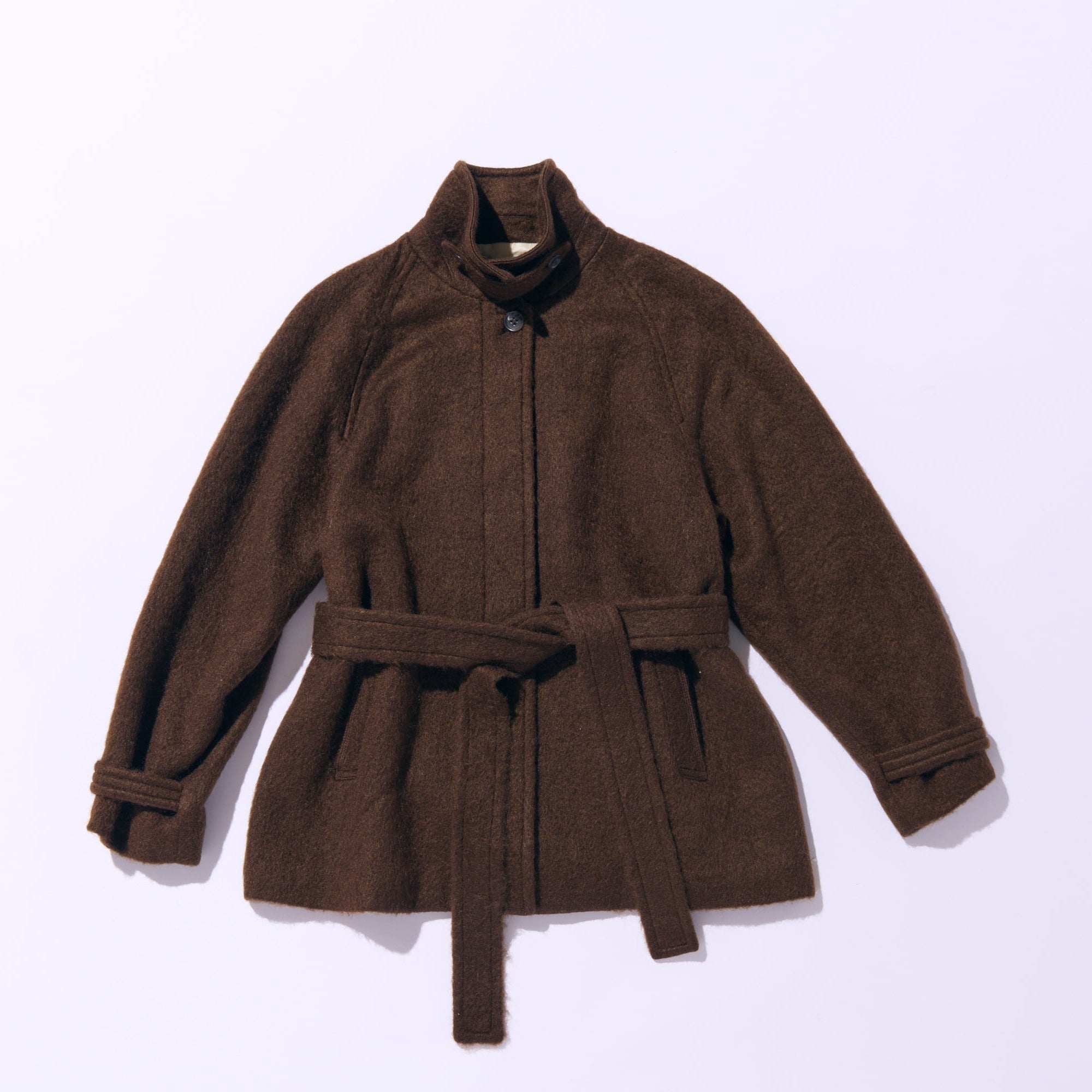 Loop cut shaggy coat