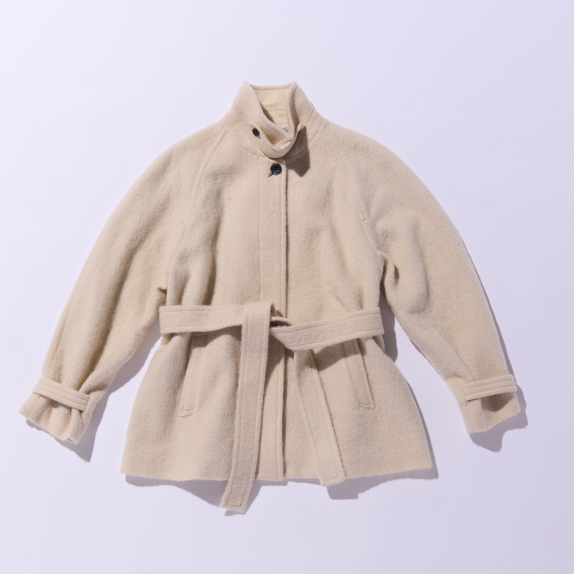 Loop cut shaggy coat