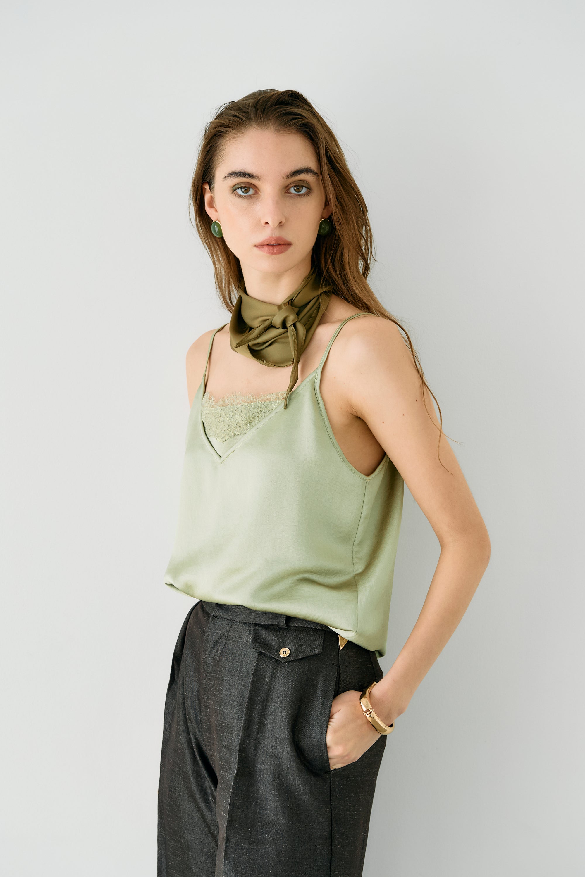 satin lace camisole