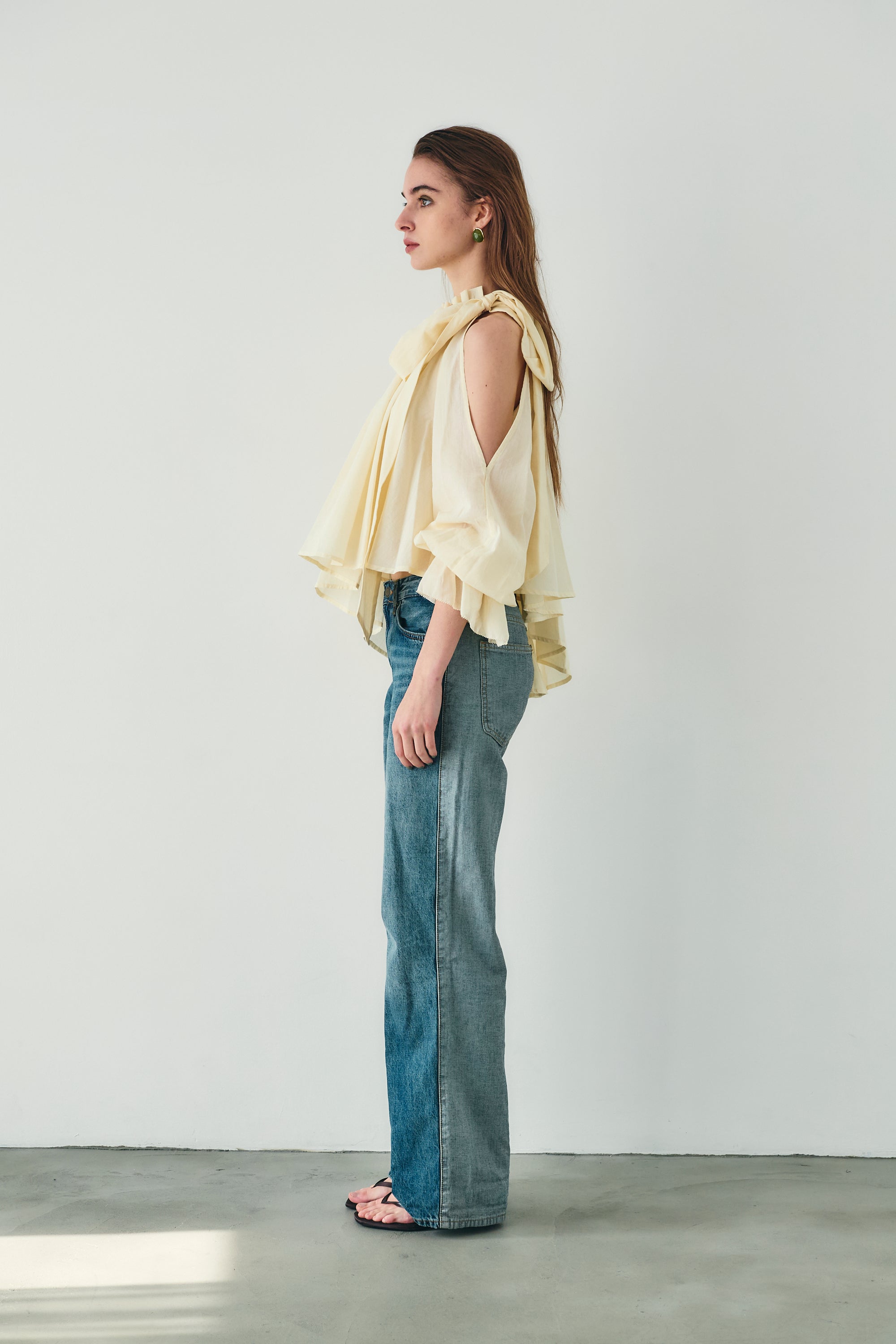 Open shoulder blouse