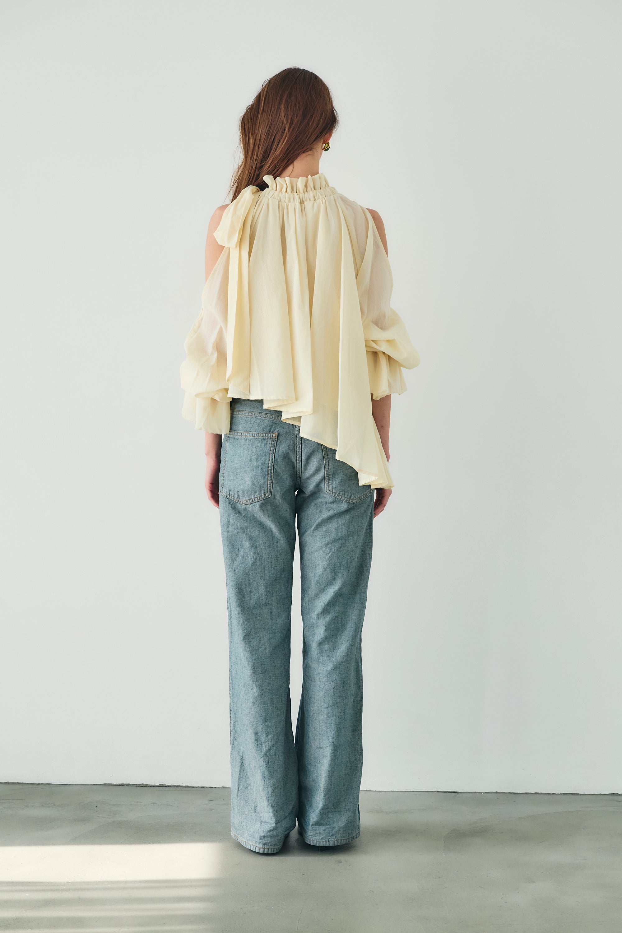 Open shoulder blouse