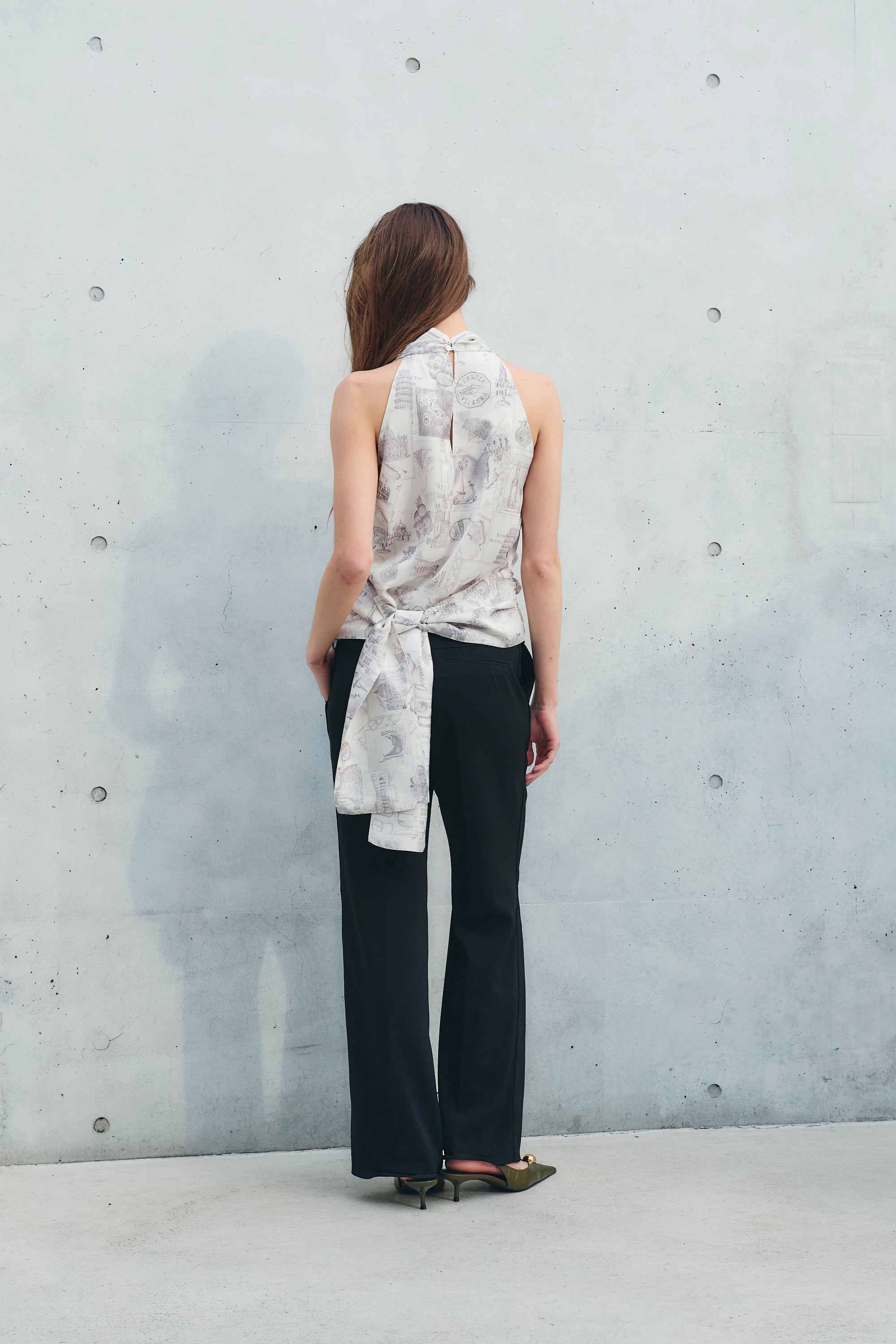 ”Crepuscolo” Italy scarf blouse
