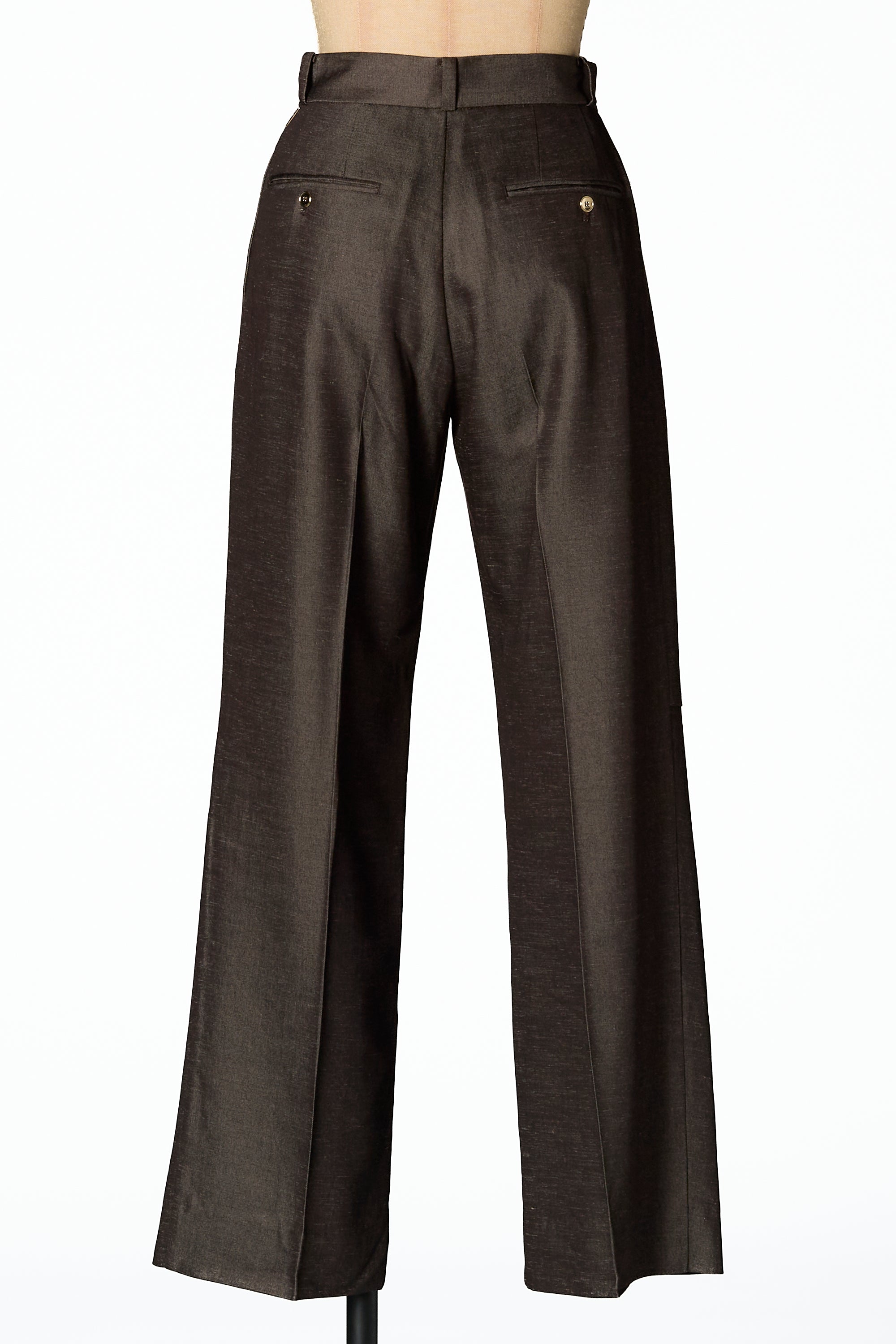 Flap straight pants