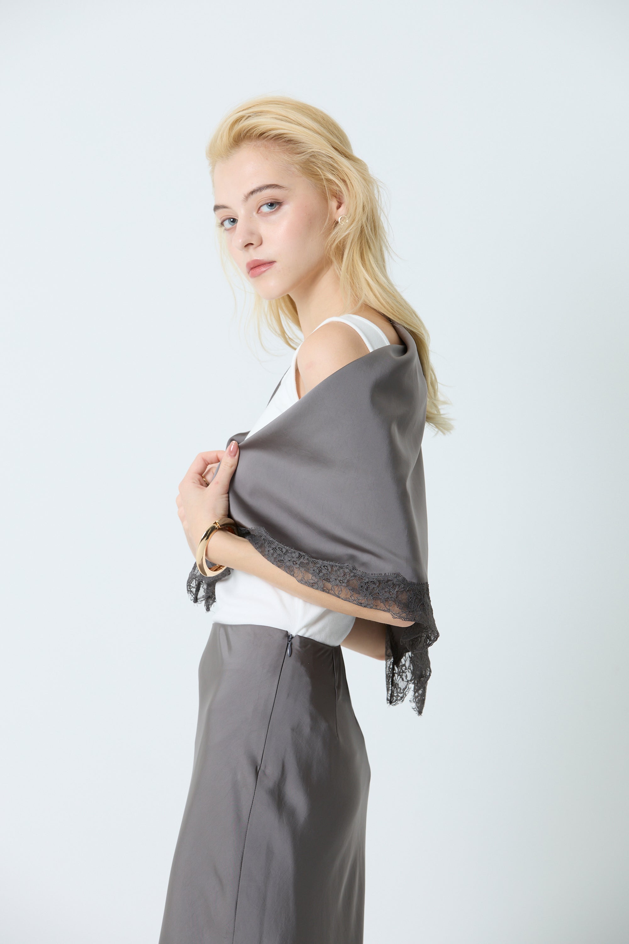 lace scarf set skirt