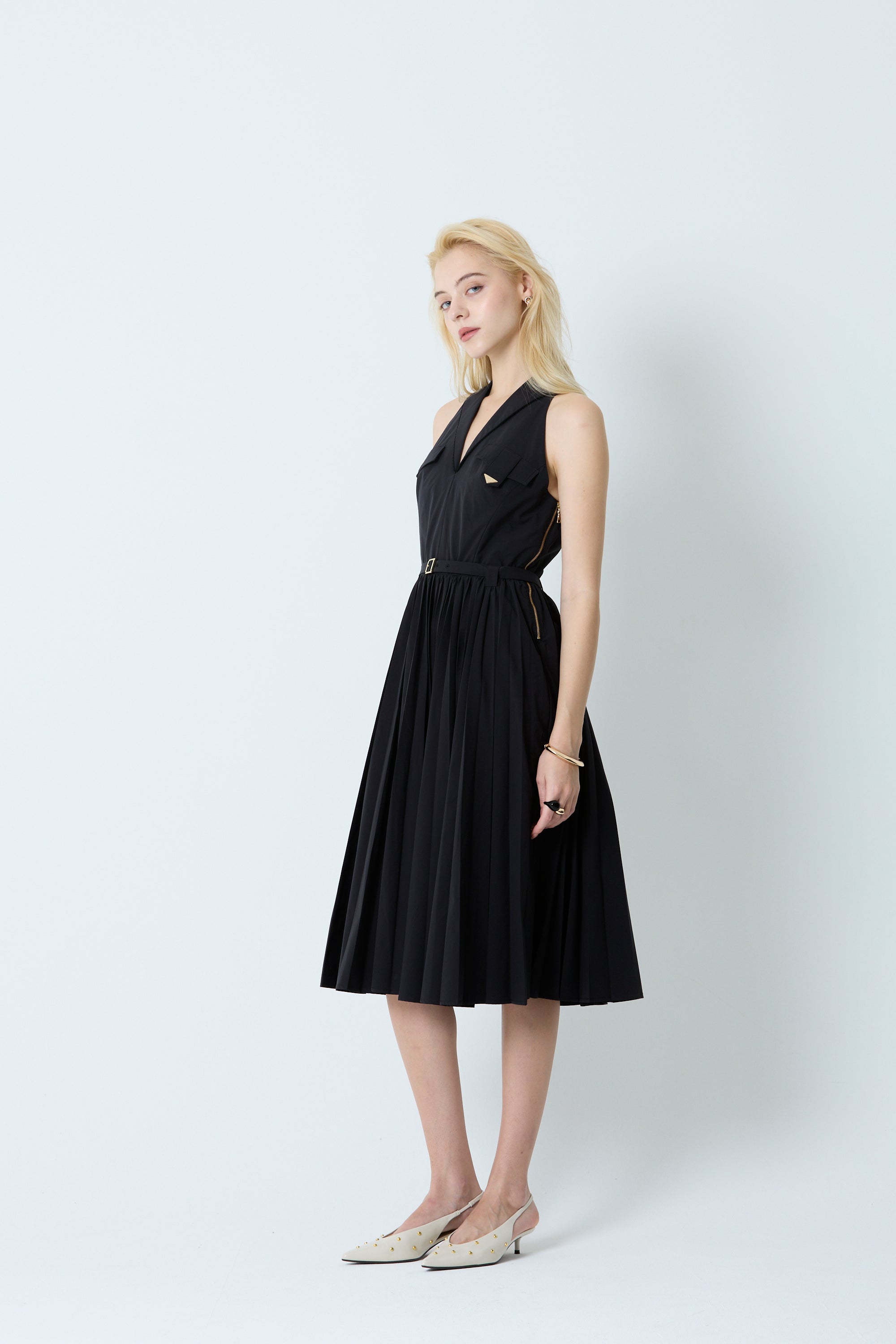 Midi Pleated dress