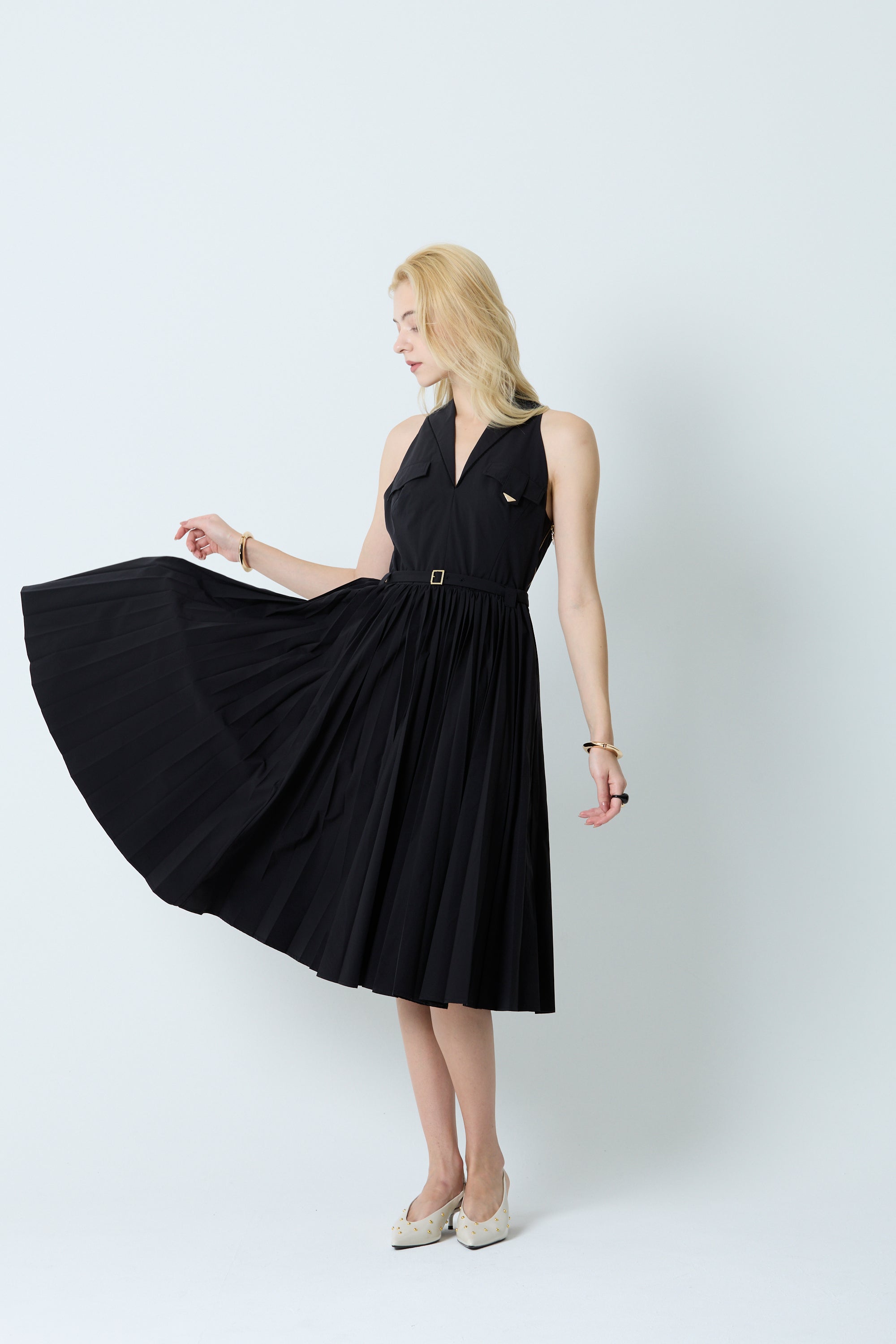 Midi Pleated dress