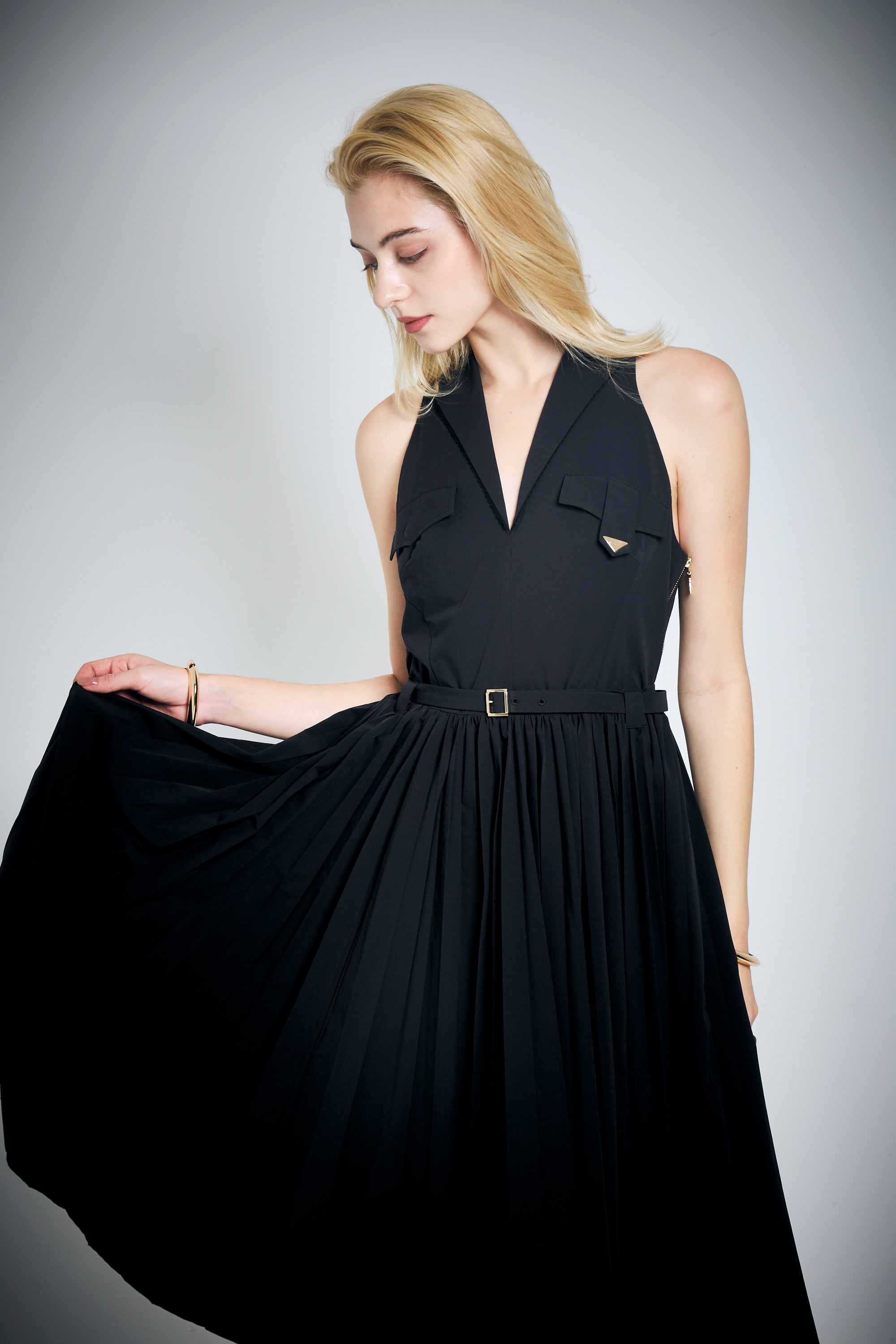 Midi Pleated dress