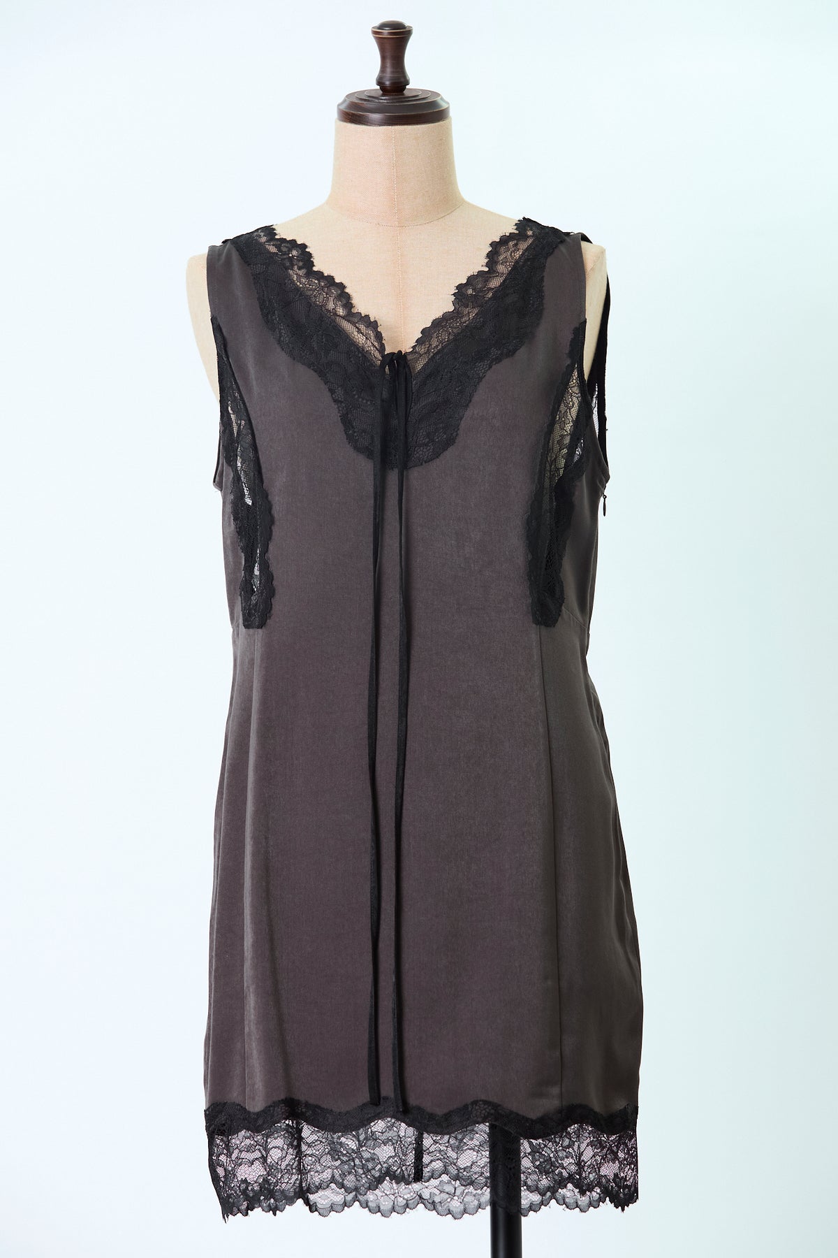 Suede-like Lace Dress
