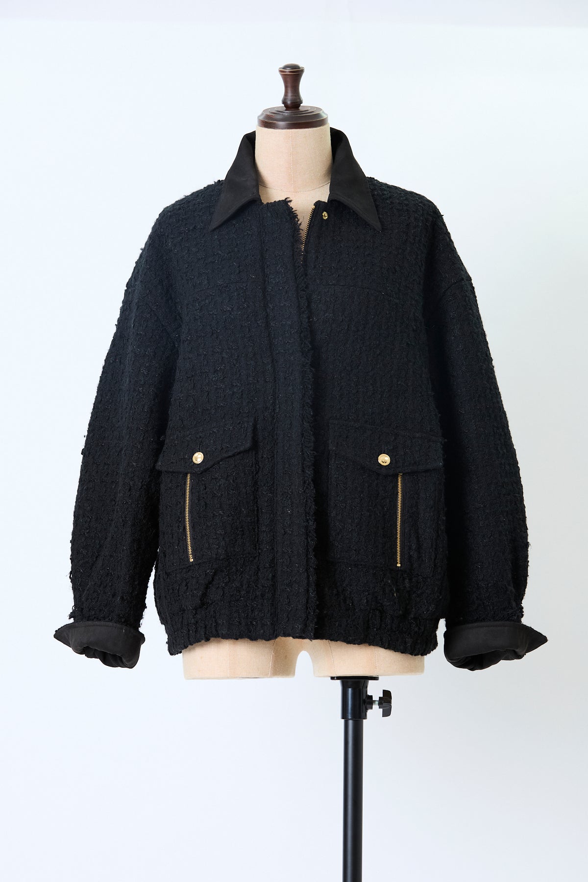 Tweed bomber jacket