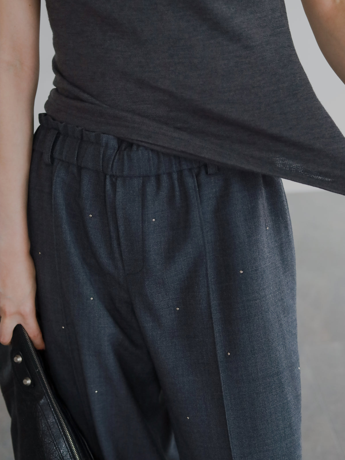 Halter neck wool tops