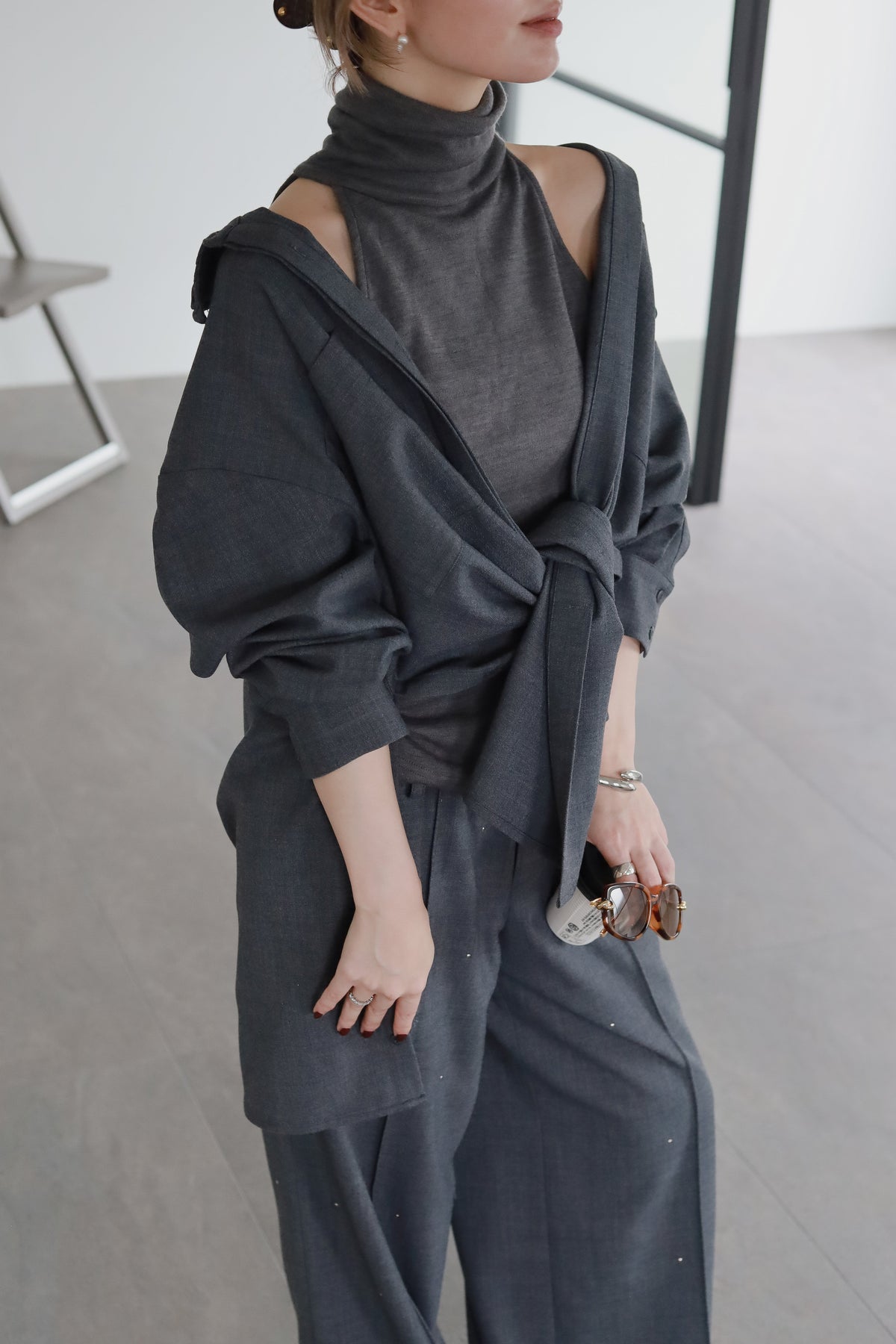 Connect wool shirt