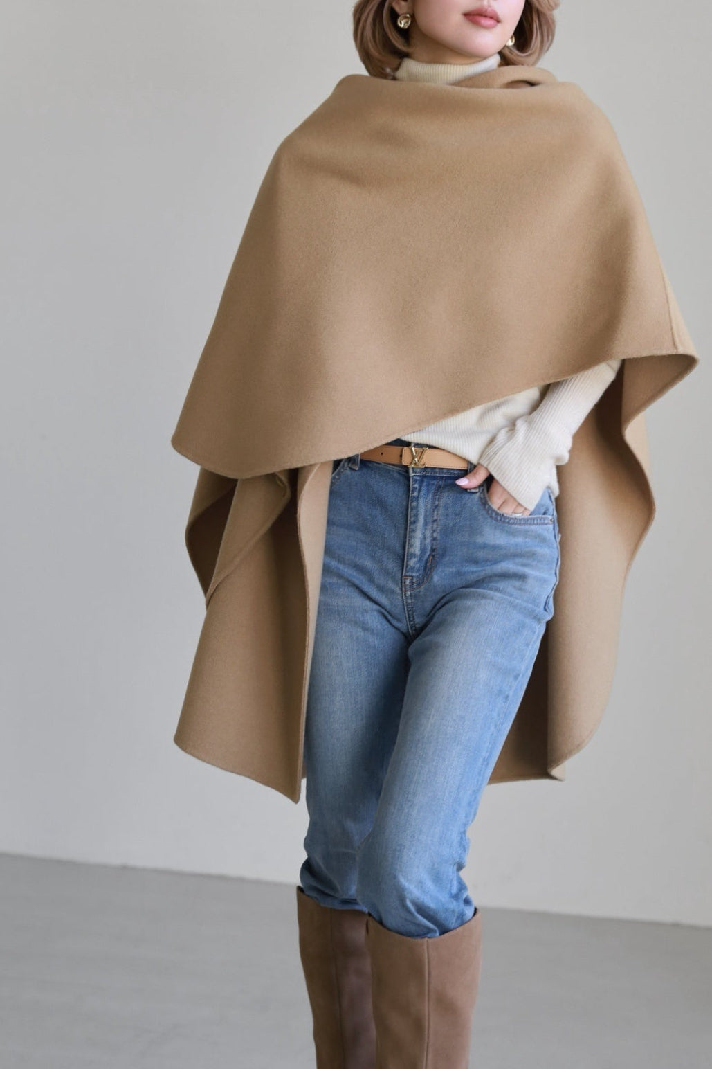 Multi-way cape coat