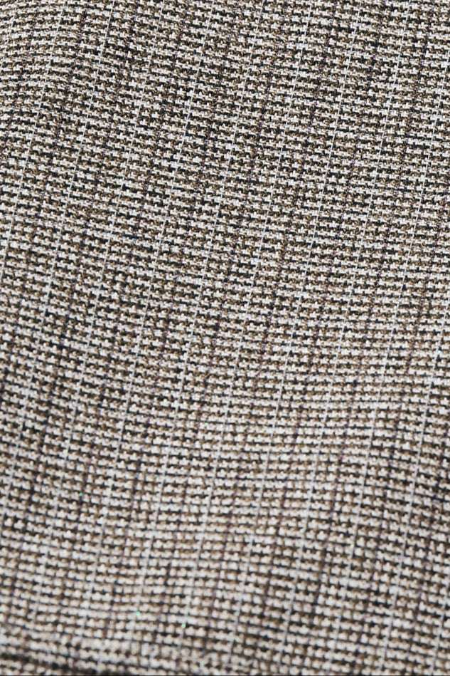 Tuck check miniskirt