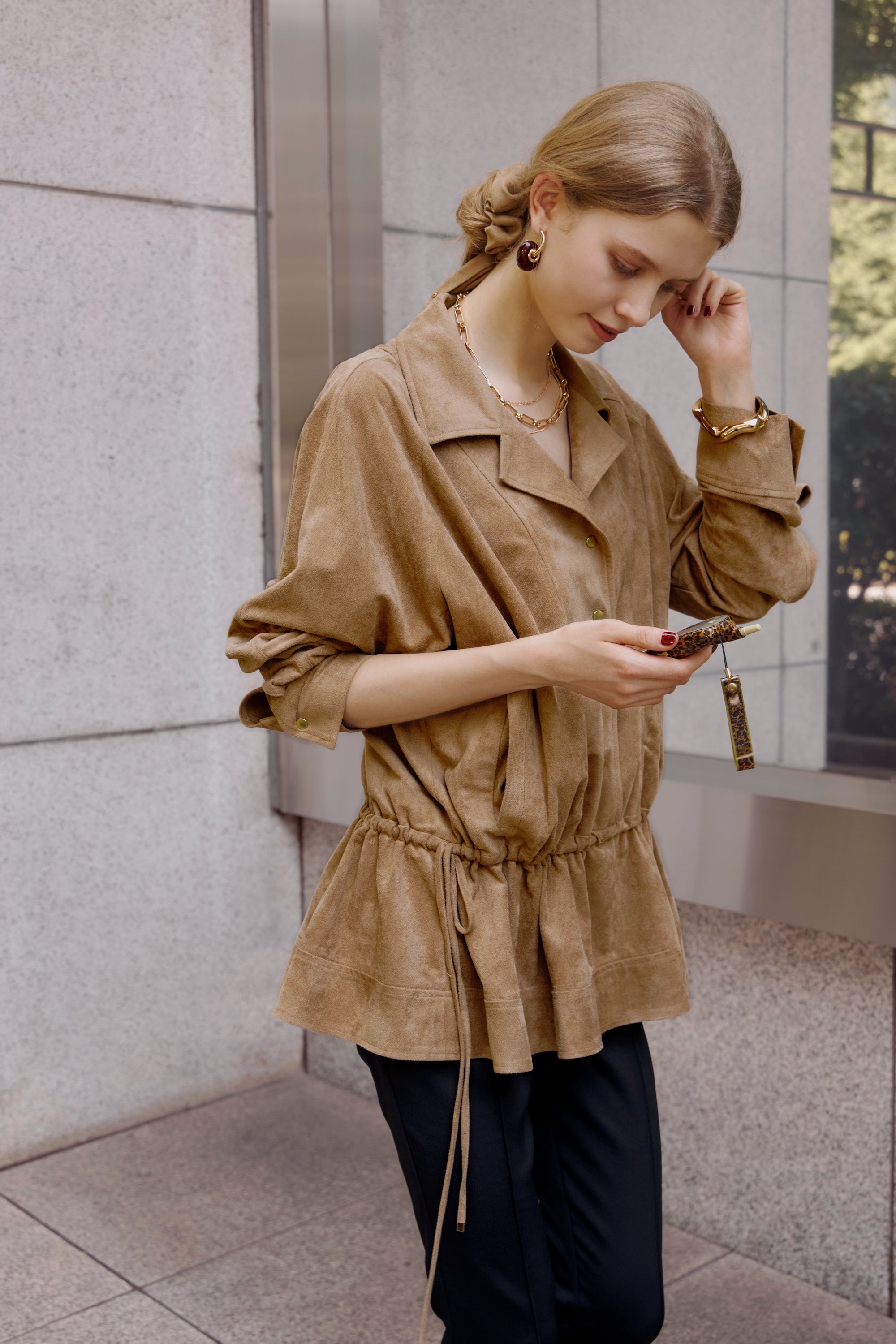 Fake Suede tunic × Shushu