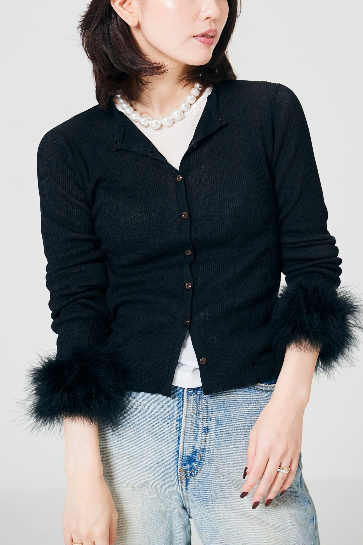 2way Real Feather Knit