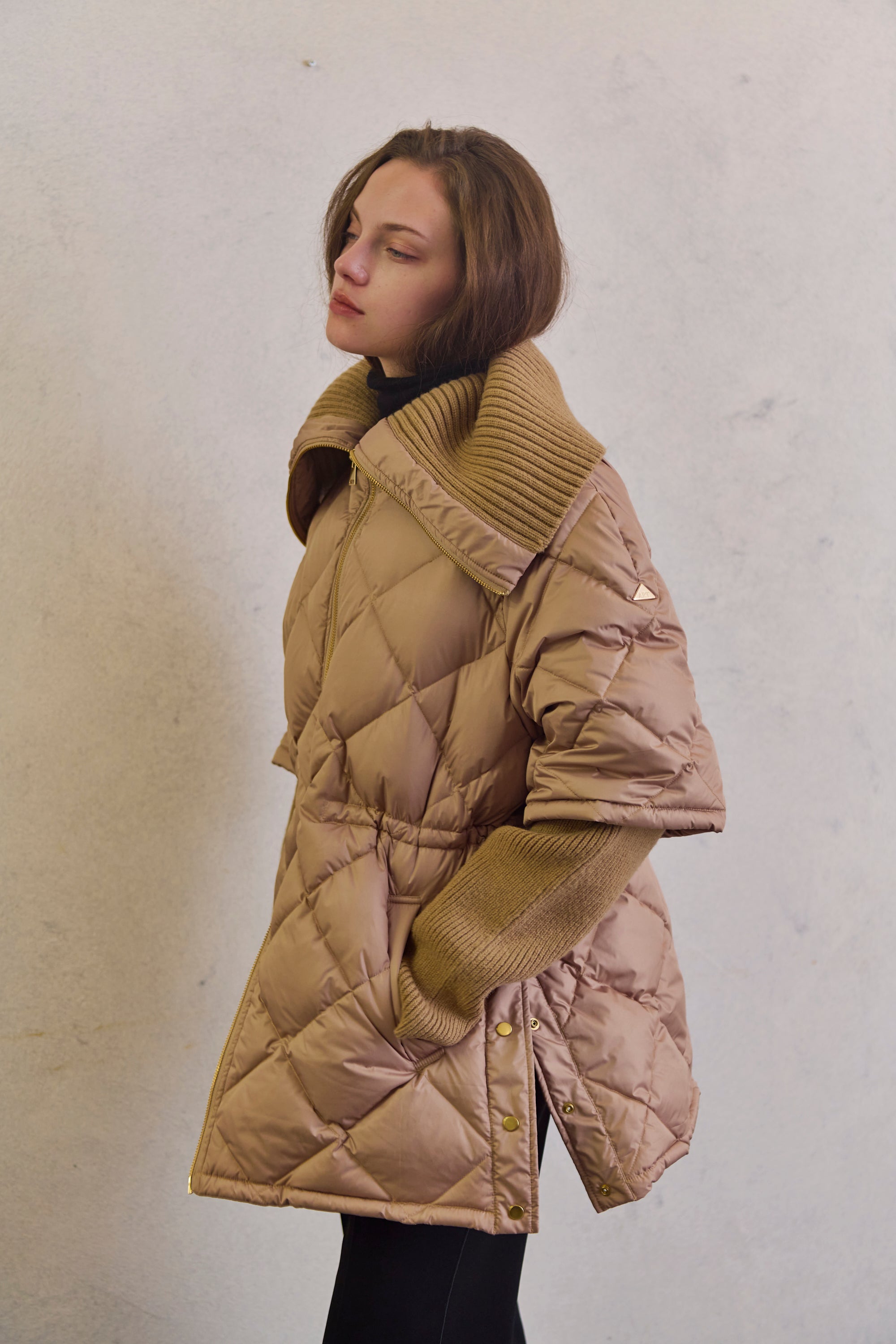 2WAY quilted down jacket