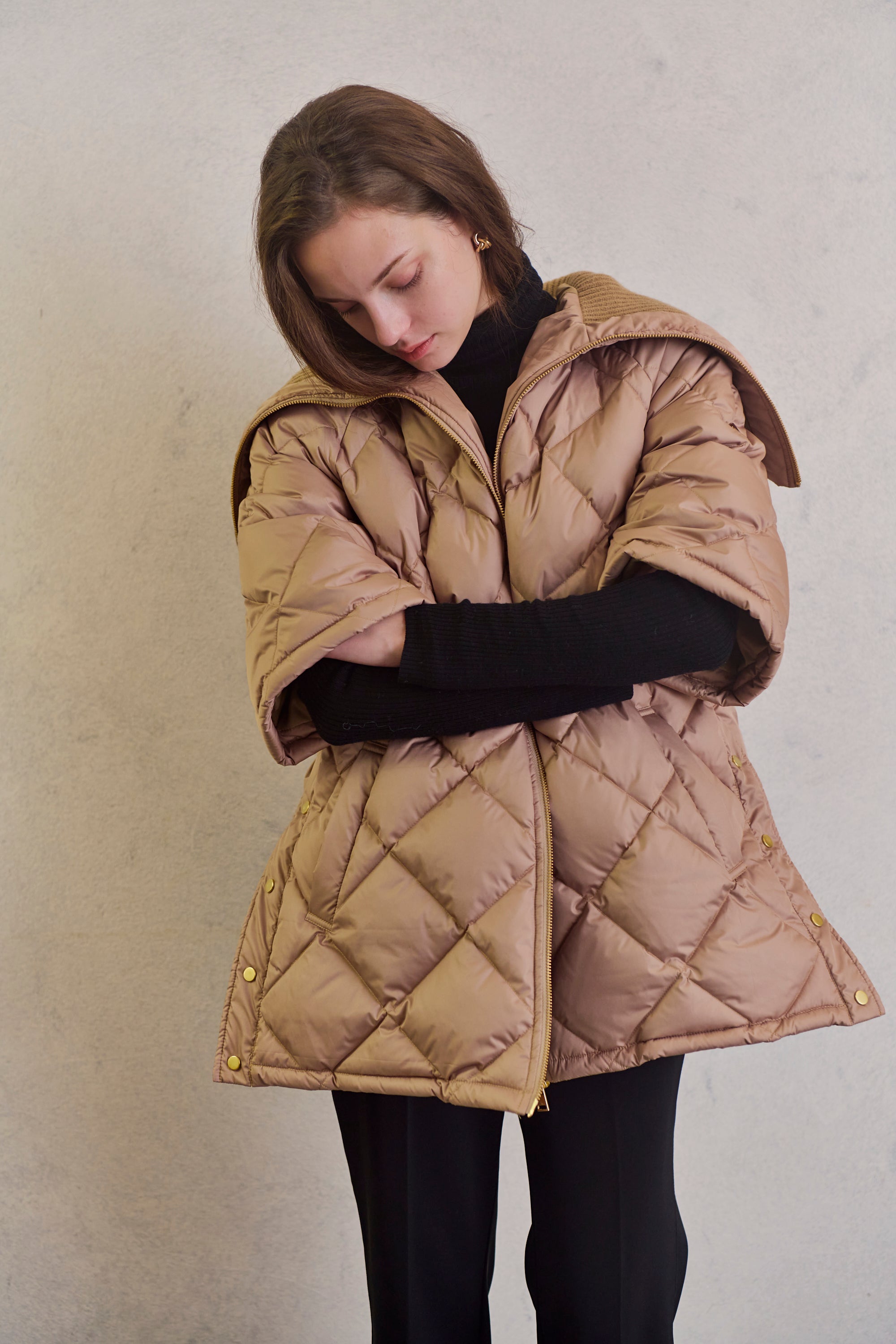 2WAY quilted down jacket