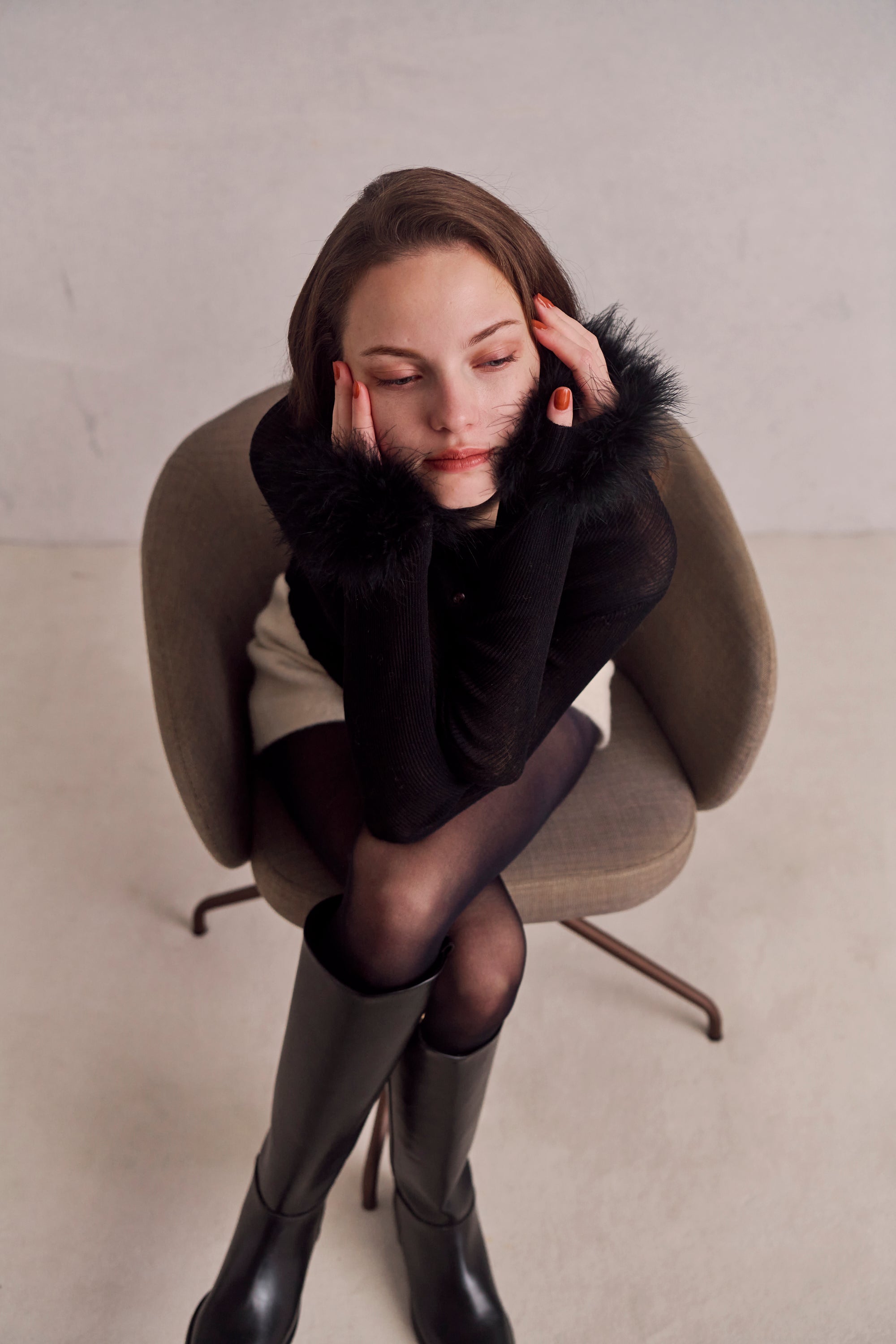 2way Real Feather Knit