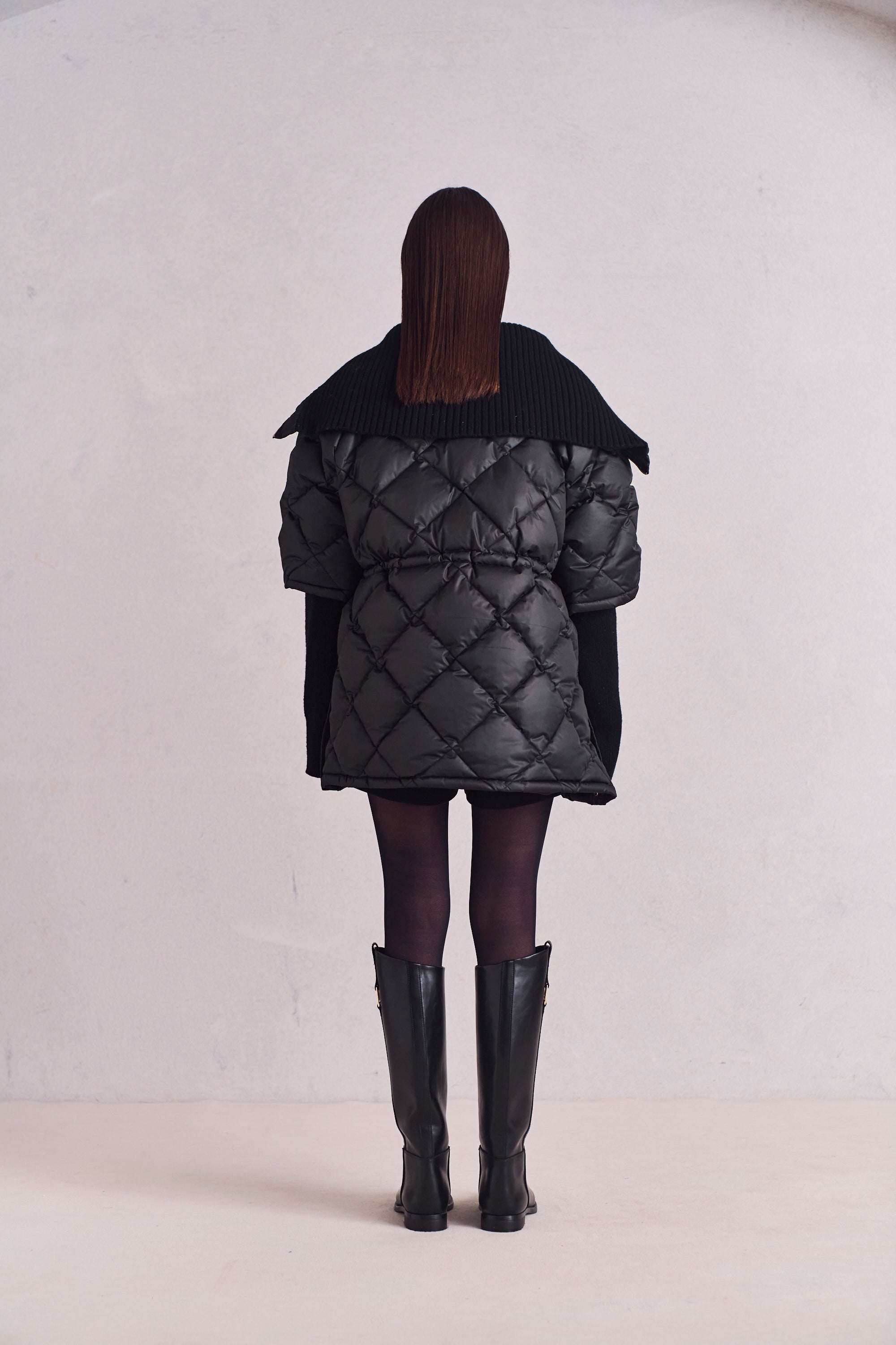 2WAY quilted down jacket