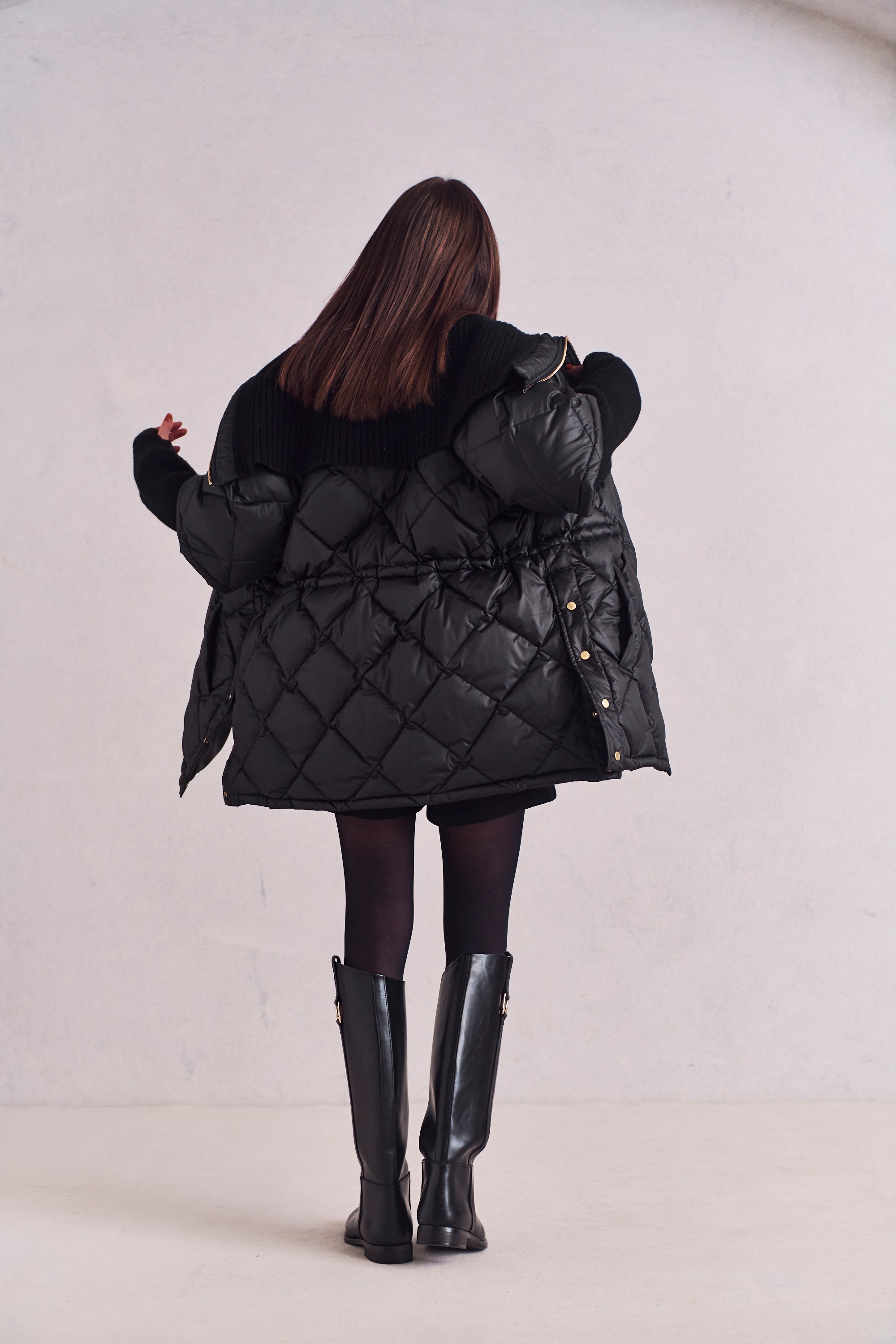 2WAY quilted down jacket