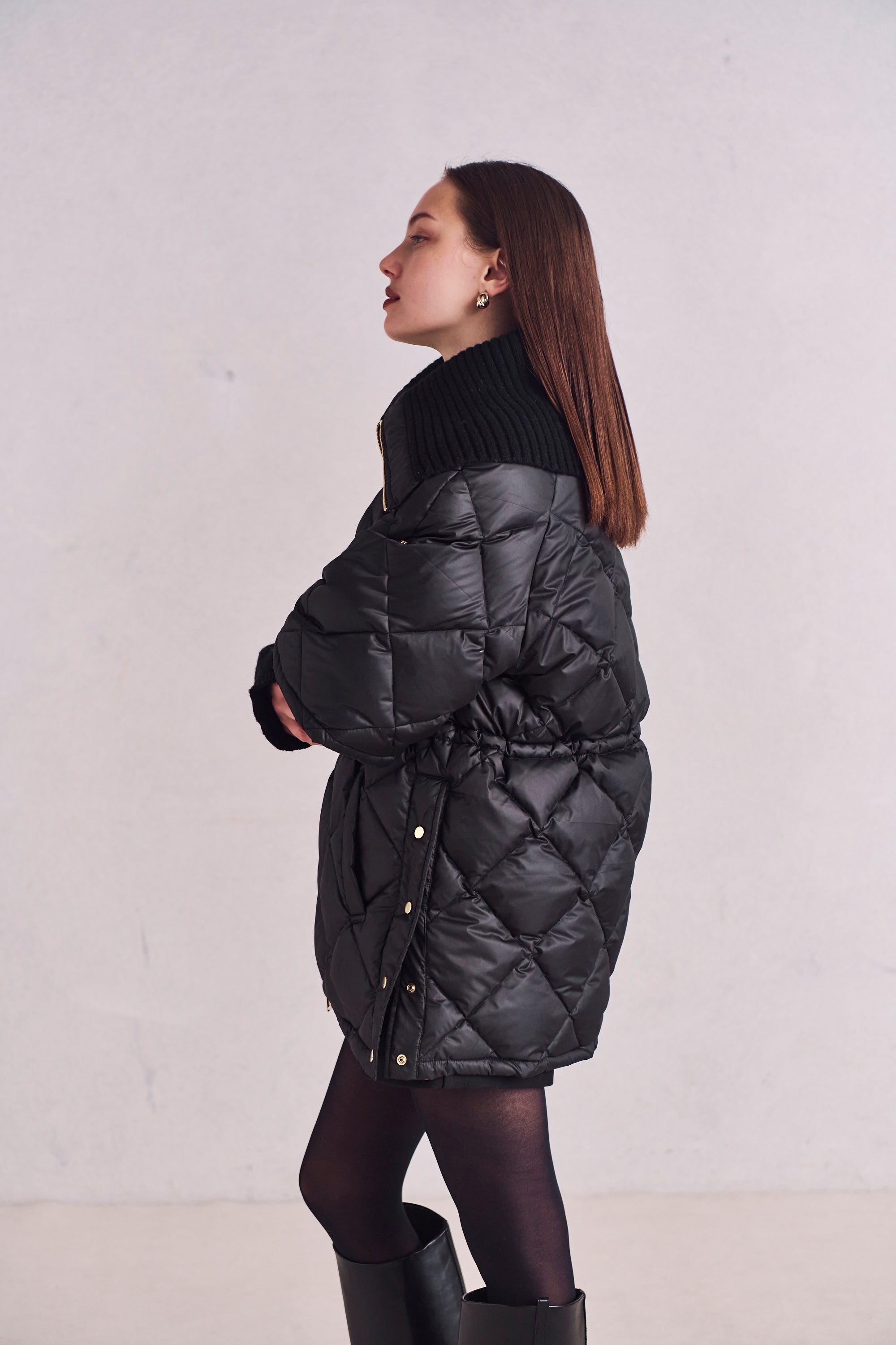 2WAY quilted down jacket
