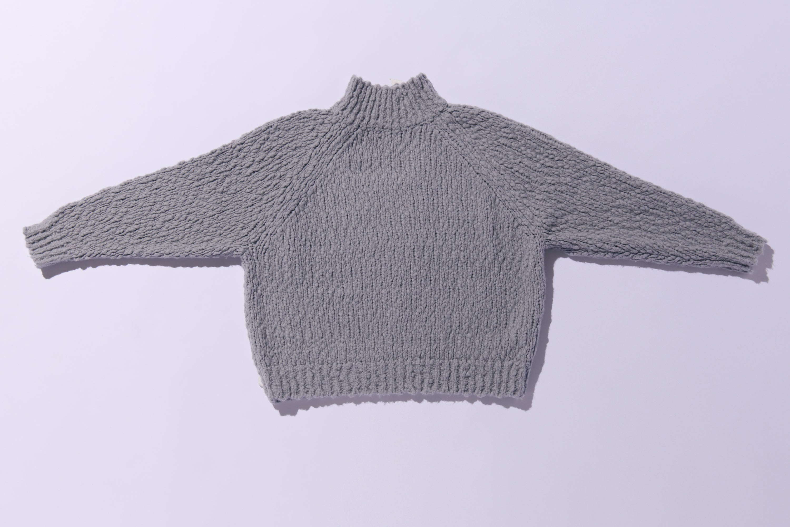 Back-open slubyarn knit