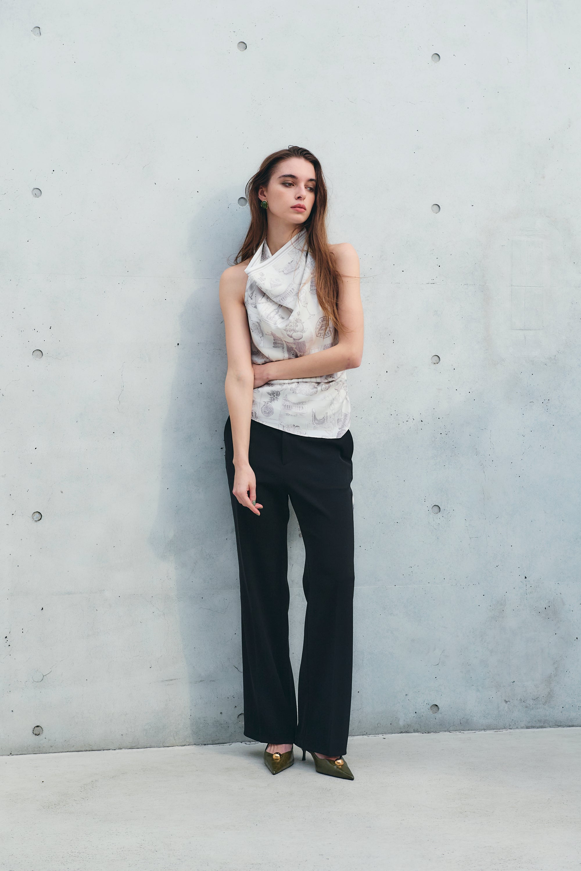 ”Crepuscolo” Italy scarf blouse