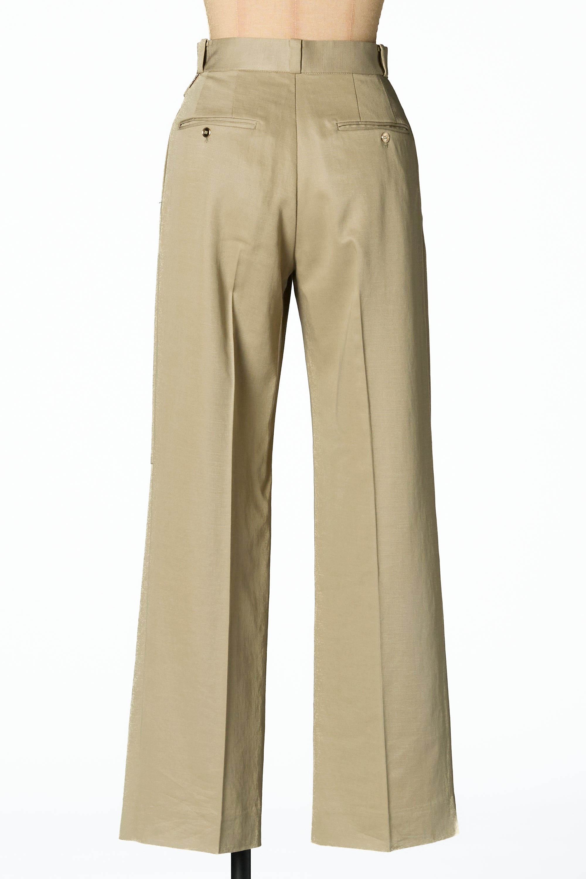 Flap straight pants