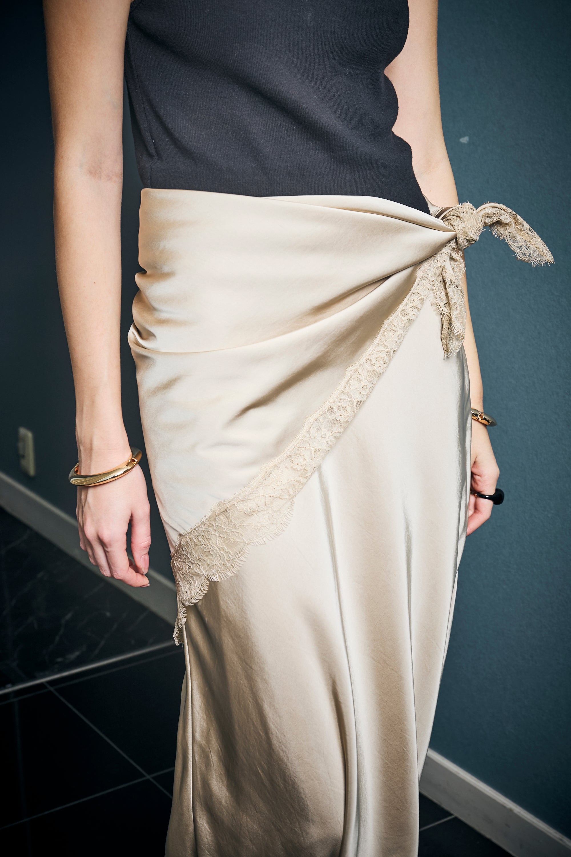 lace scarf set skirt