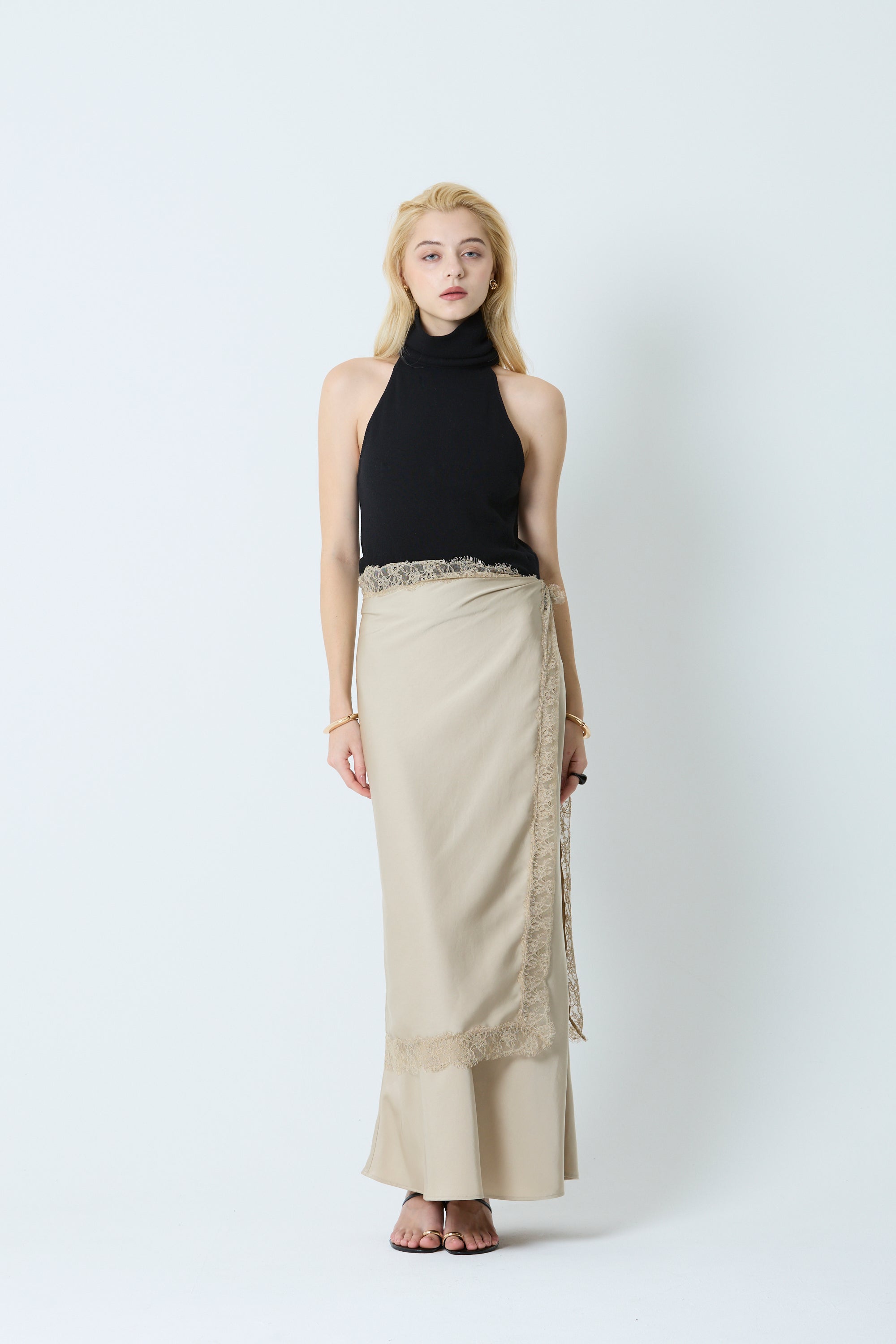 lace scarf set skirt