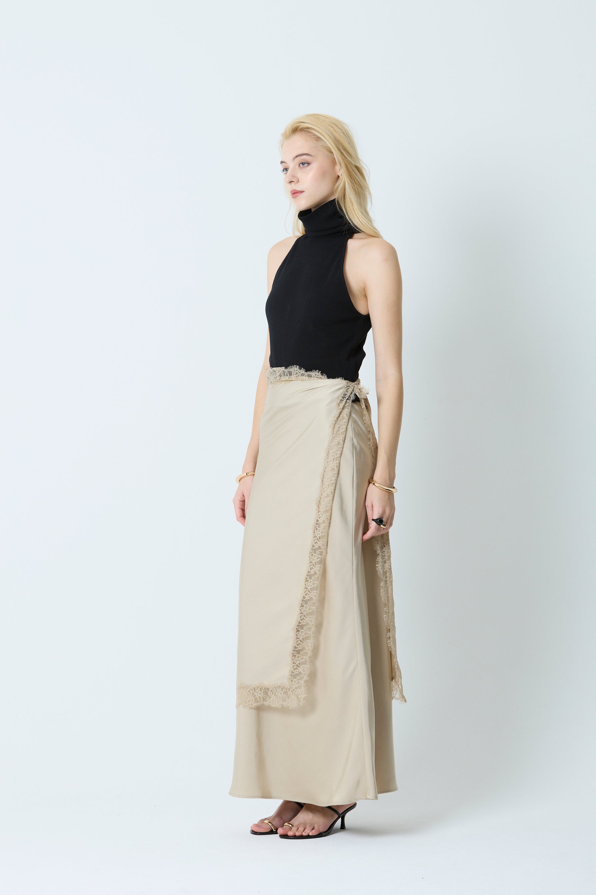 lace scarf set skirt