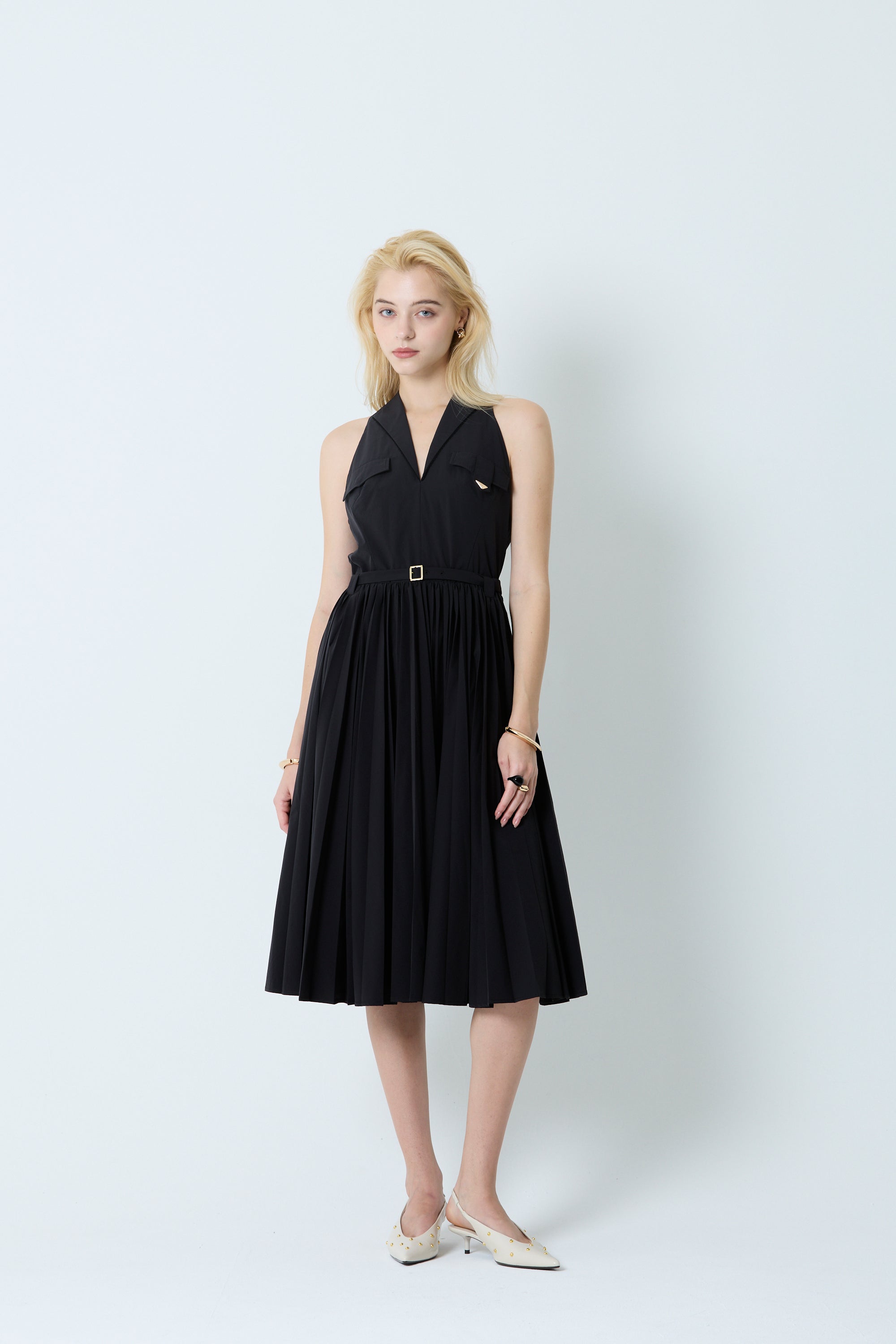 Midi Pleated dress