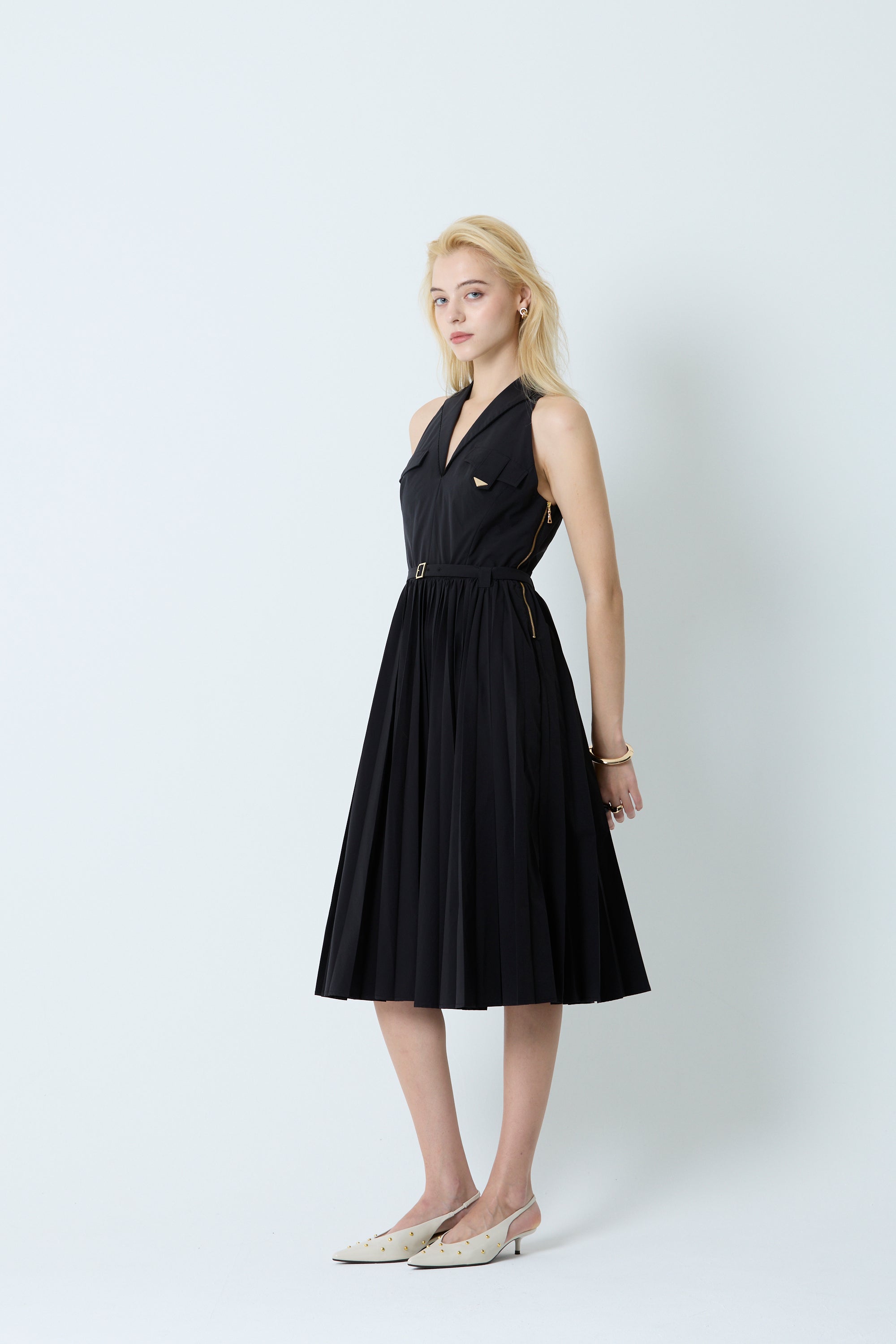 Midi Pleated dress