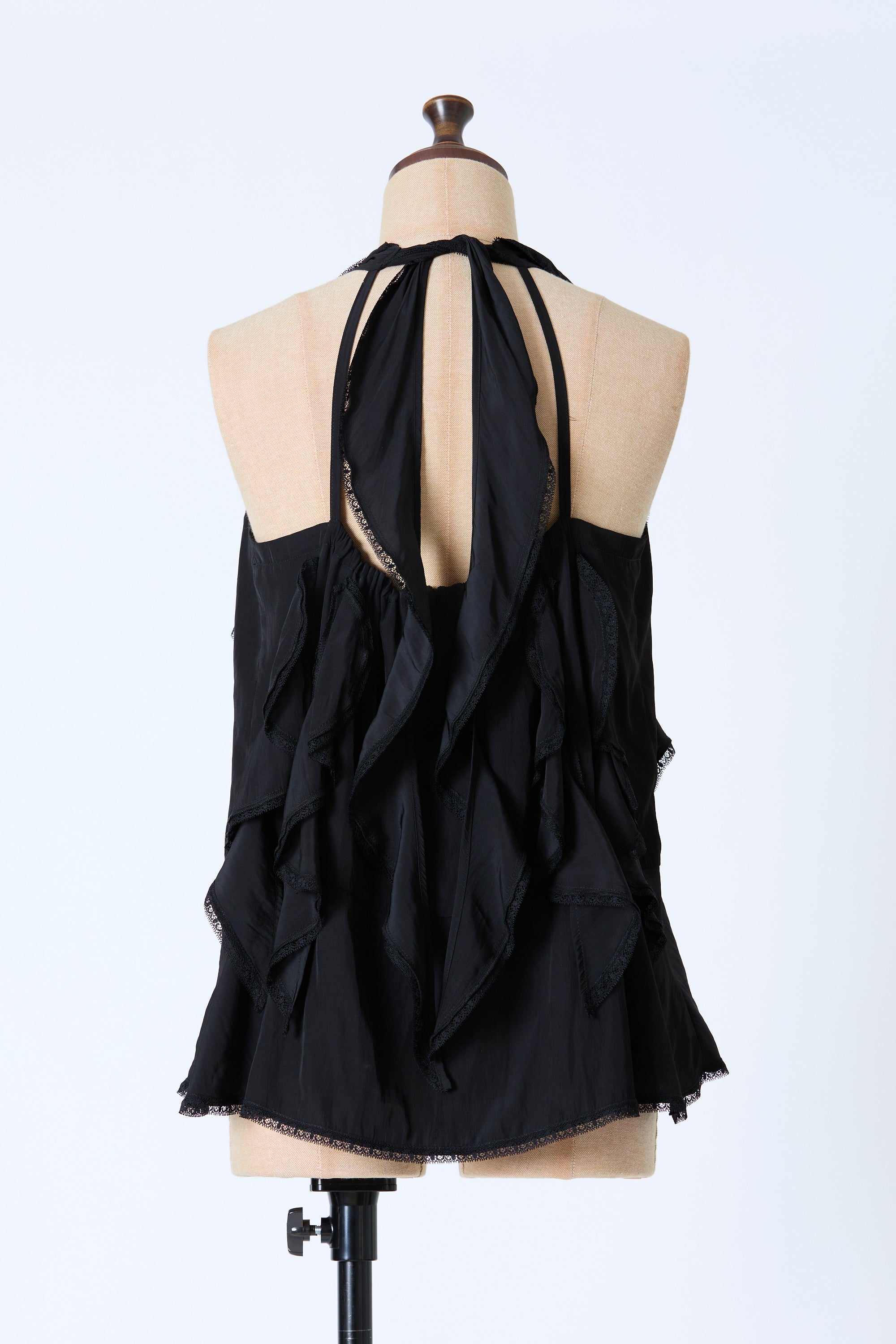 Lace ruffle blouse