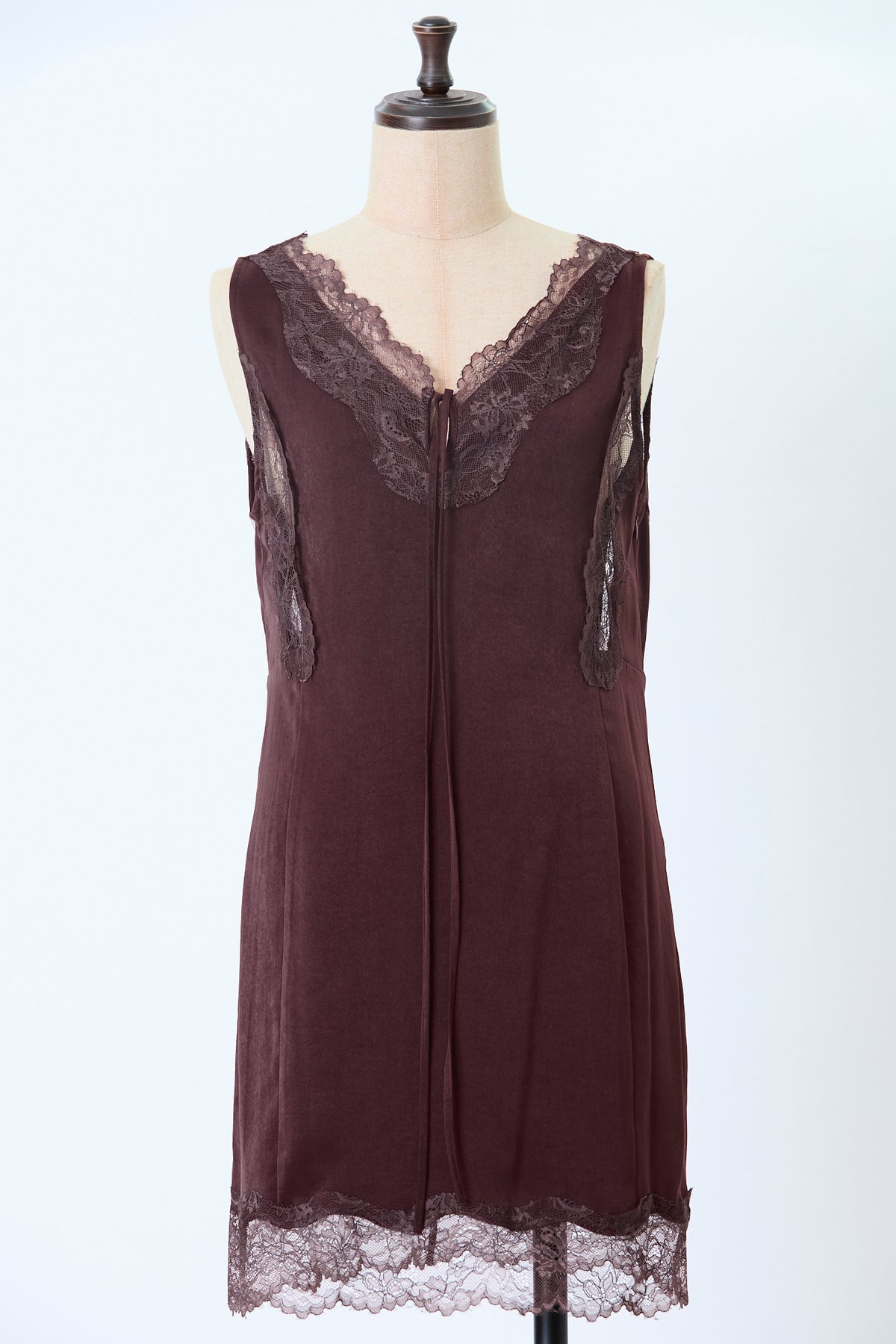 Suede-like Lace Dress