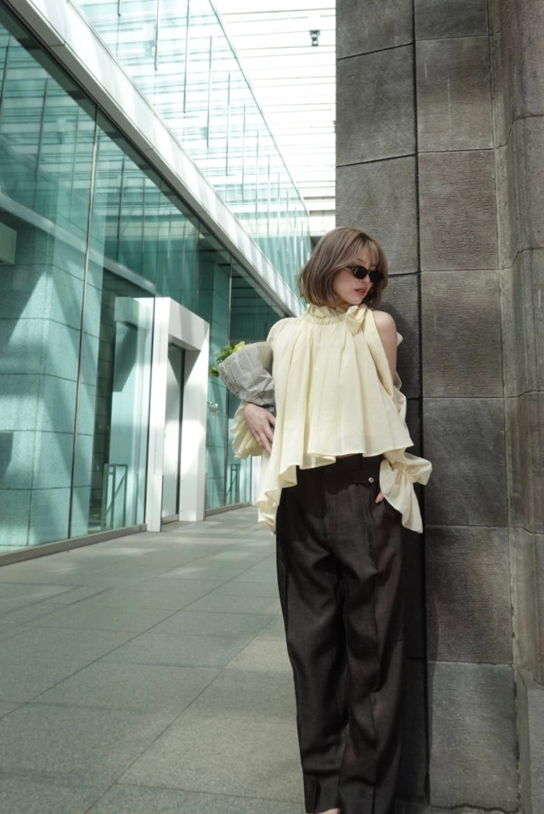 Open shoulder blouse