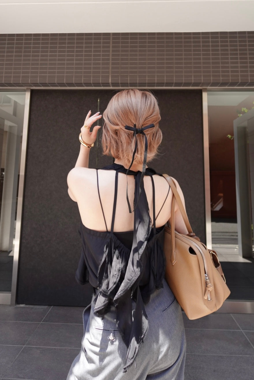 Lace ruffle blouse