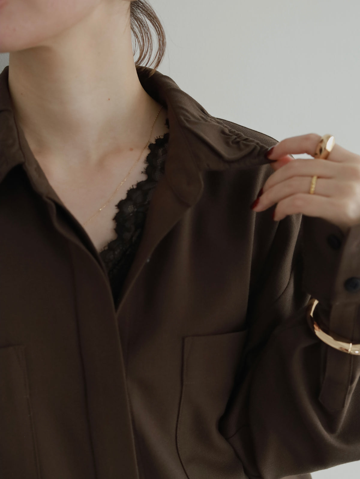 Connect wool shirt