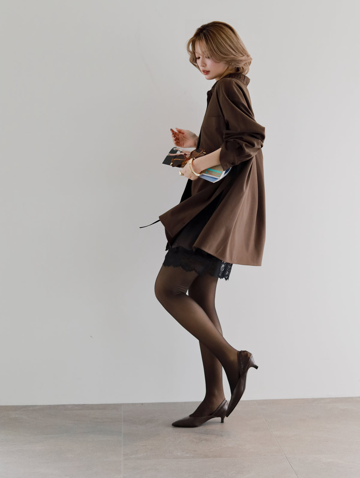 Connect wool shirt