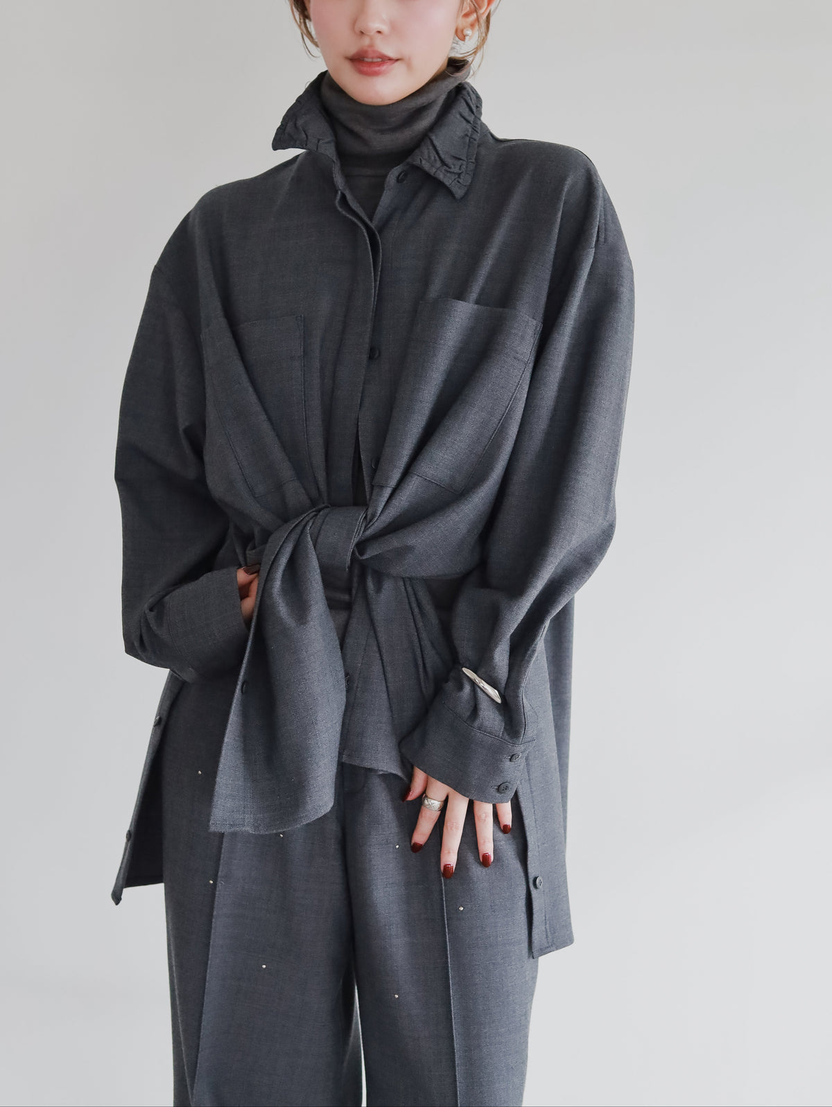 Connect wool shirt