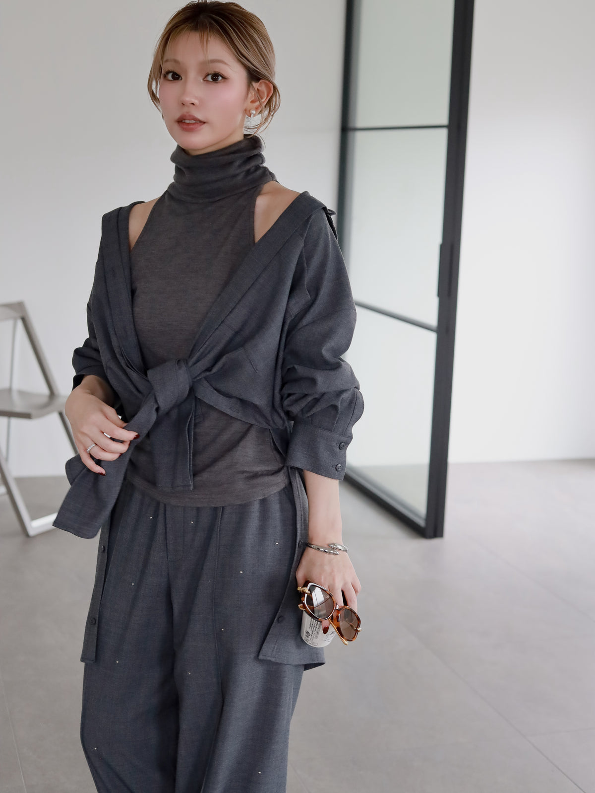 Connect wool shirt